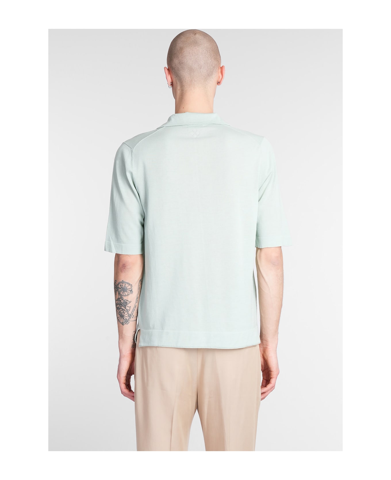 Ballantyne Polo In Green Cotton - green