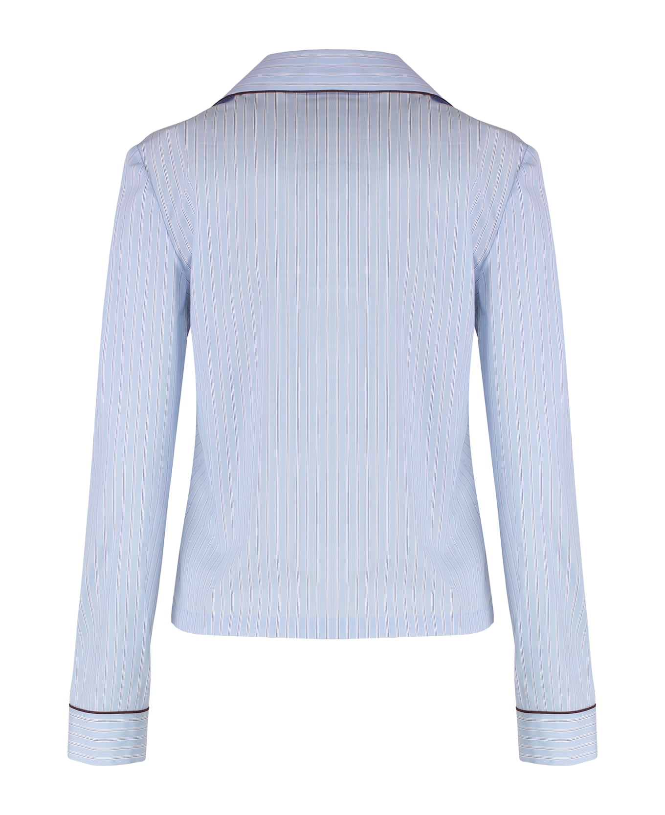 Gucci Striped Cotton Shirt - Light Blue