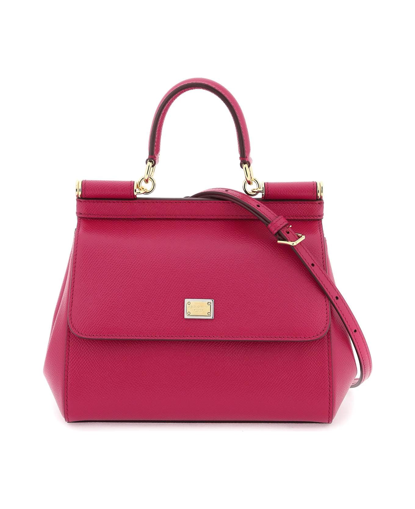 Dolce & Gabbana Sicily Leather Handbag - Pink