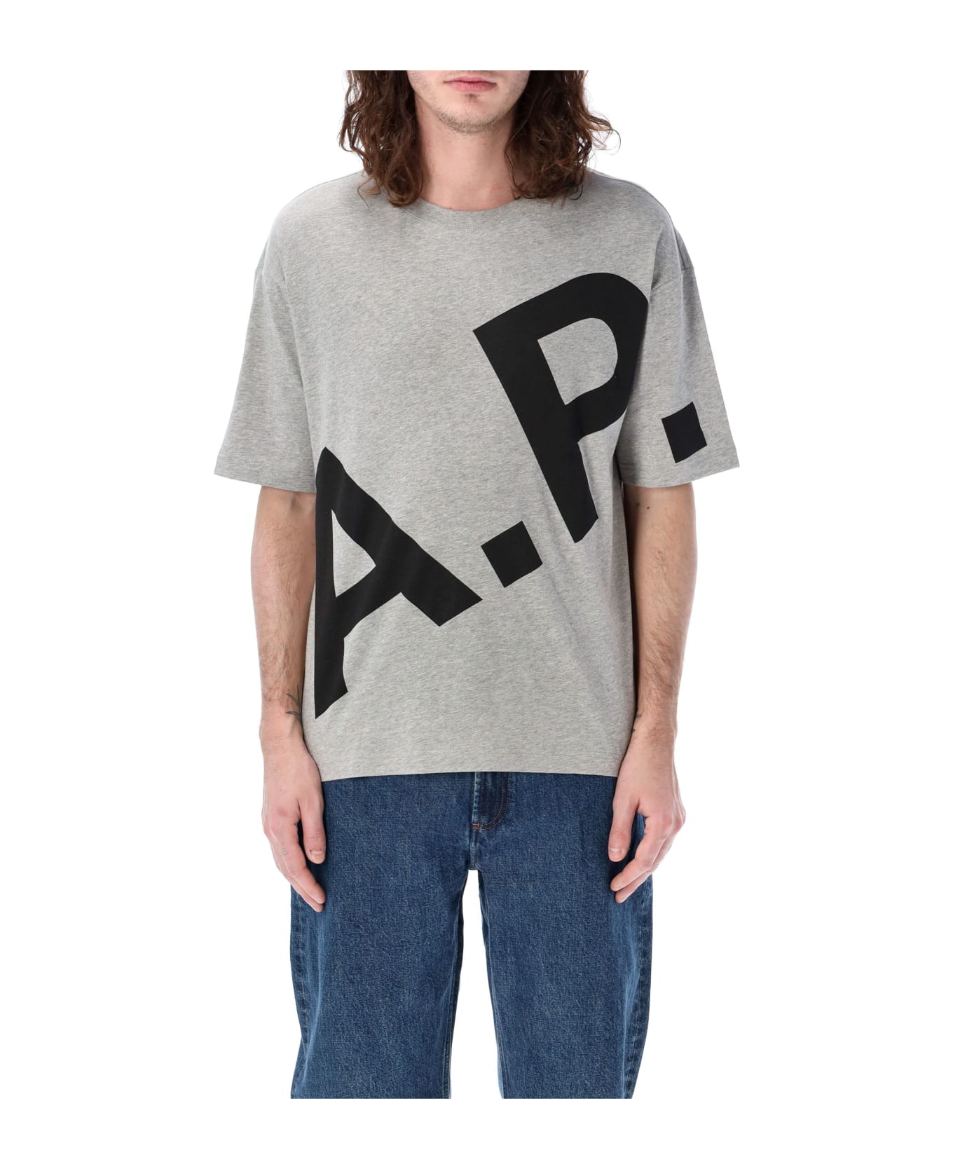 A.P.C. Lisandre Crewneck T-shirt - HEATHERED GREY