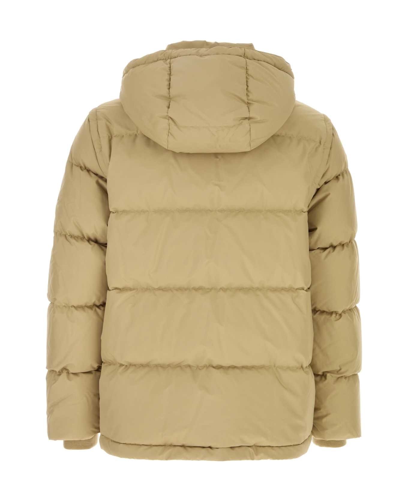 Burberry Beige Polyester Down Jacket - NEUTRALS