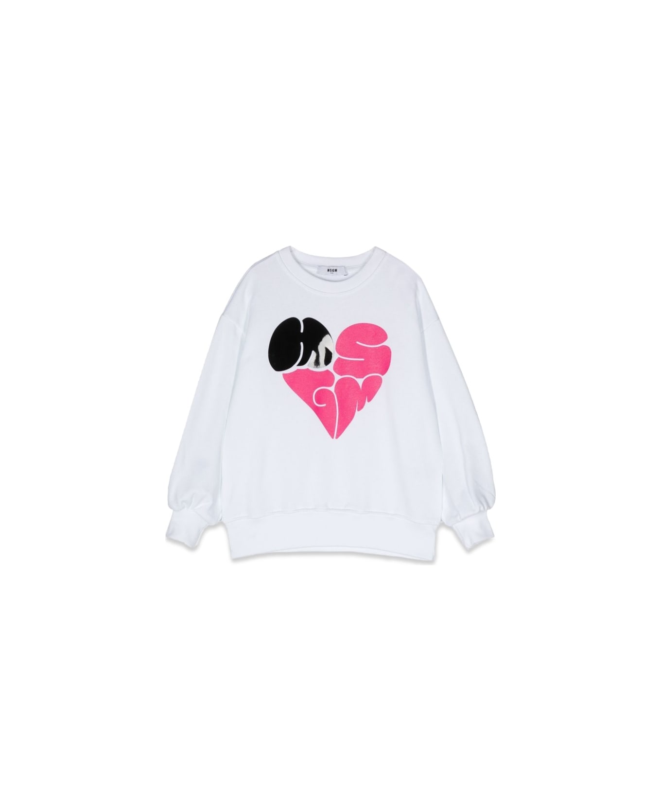 MSGM Over Sweatshirt - WHITE
