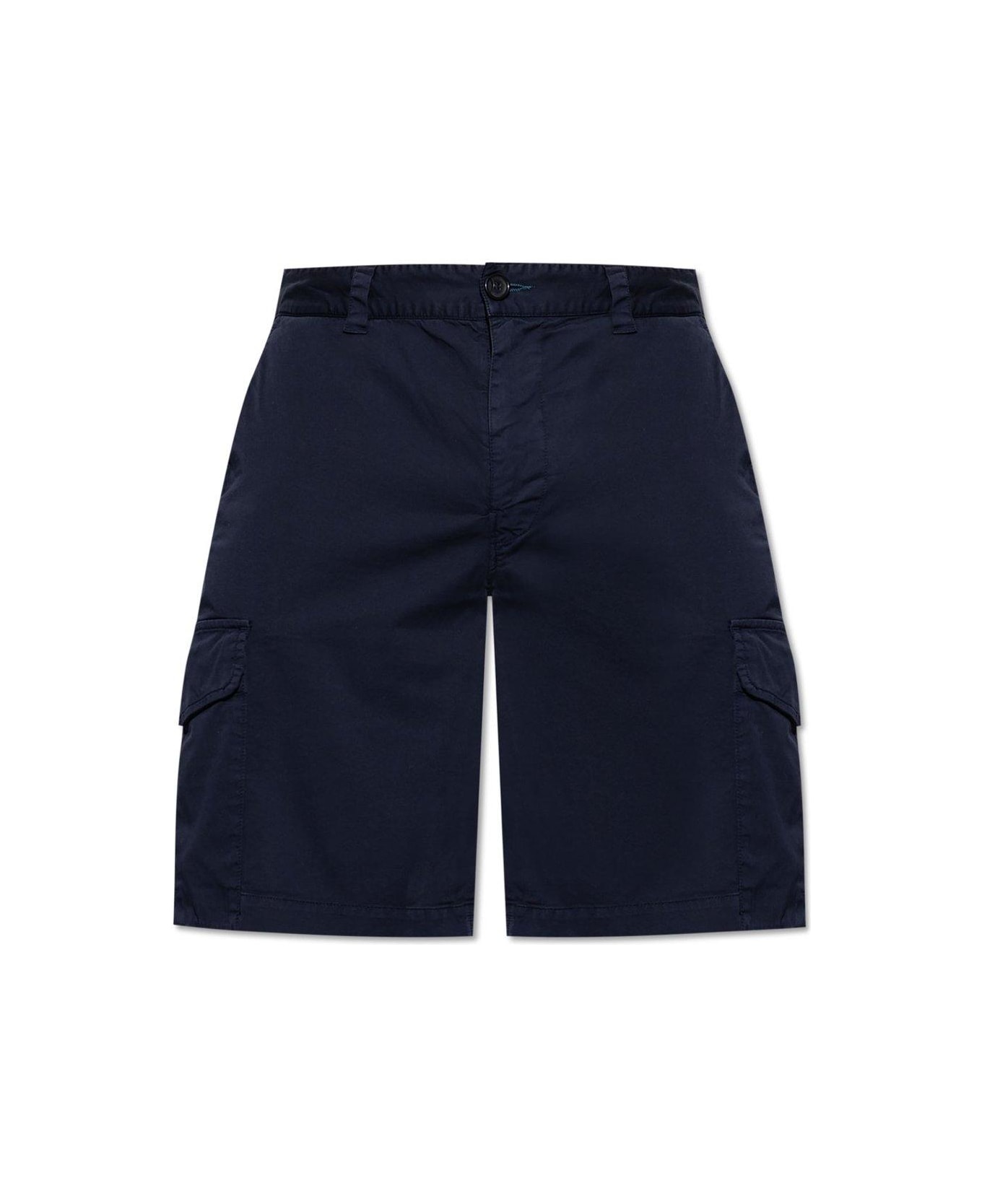 PS by Paul Smith Straight Leg Cargo Shorts - BLUE