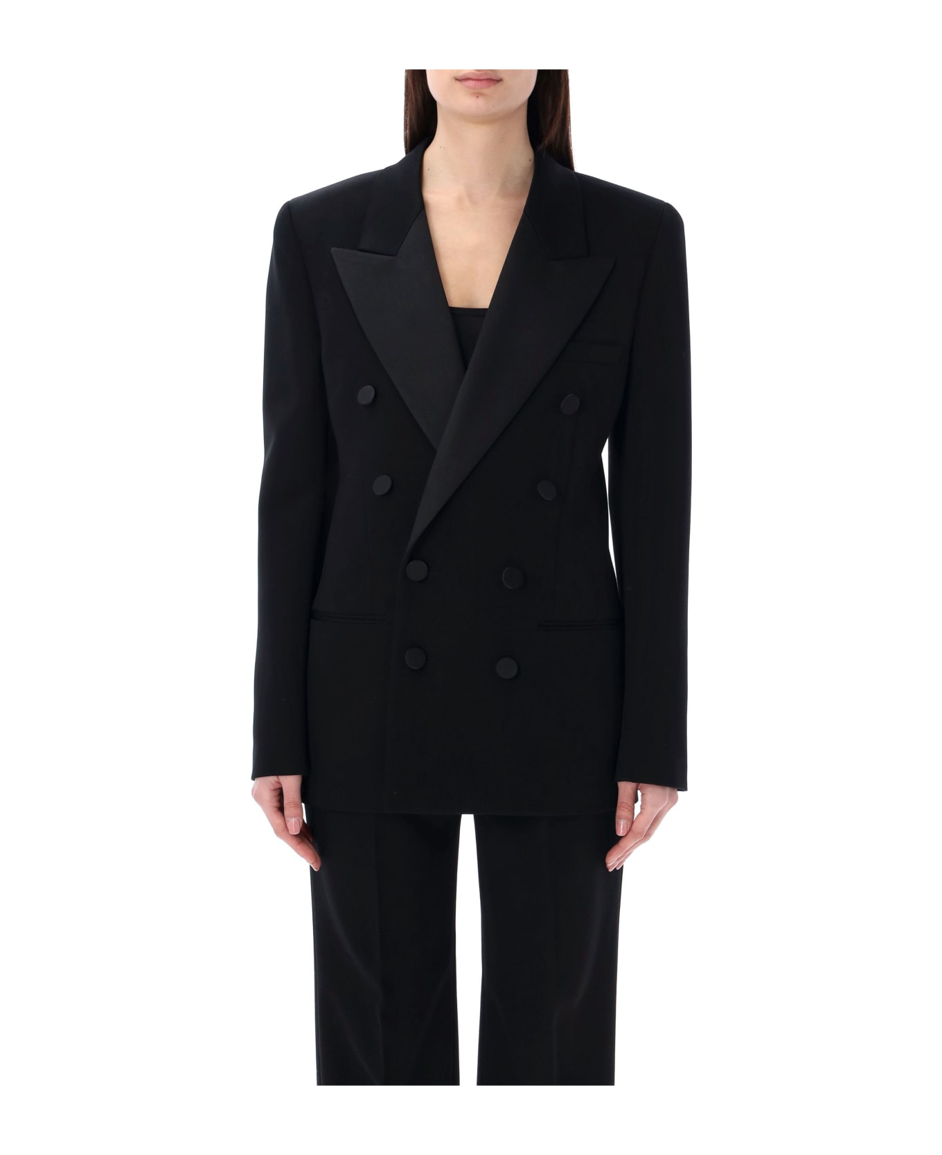 Saint Laurent Smoking Jacket 8 Btn - Noir