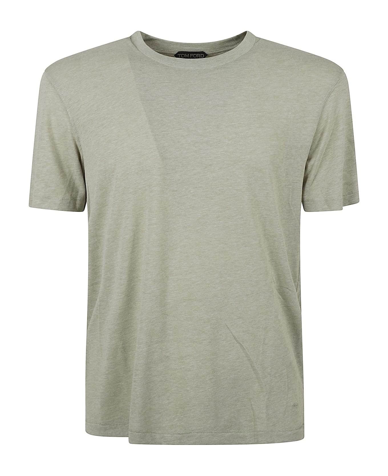 Tom Ford Mn Cut And Swen Crewneck T-shirt - ICED PISTACHIO