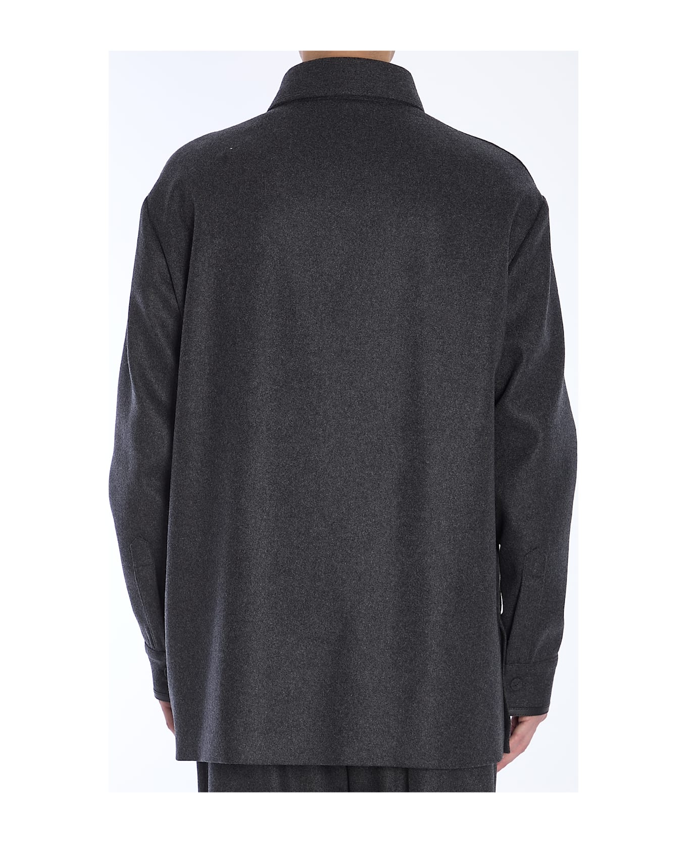 Fendi Go-to Blouson In Cashmere - GREY