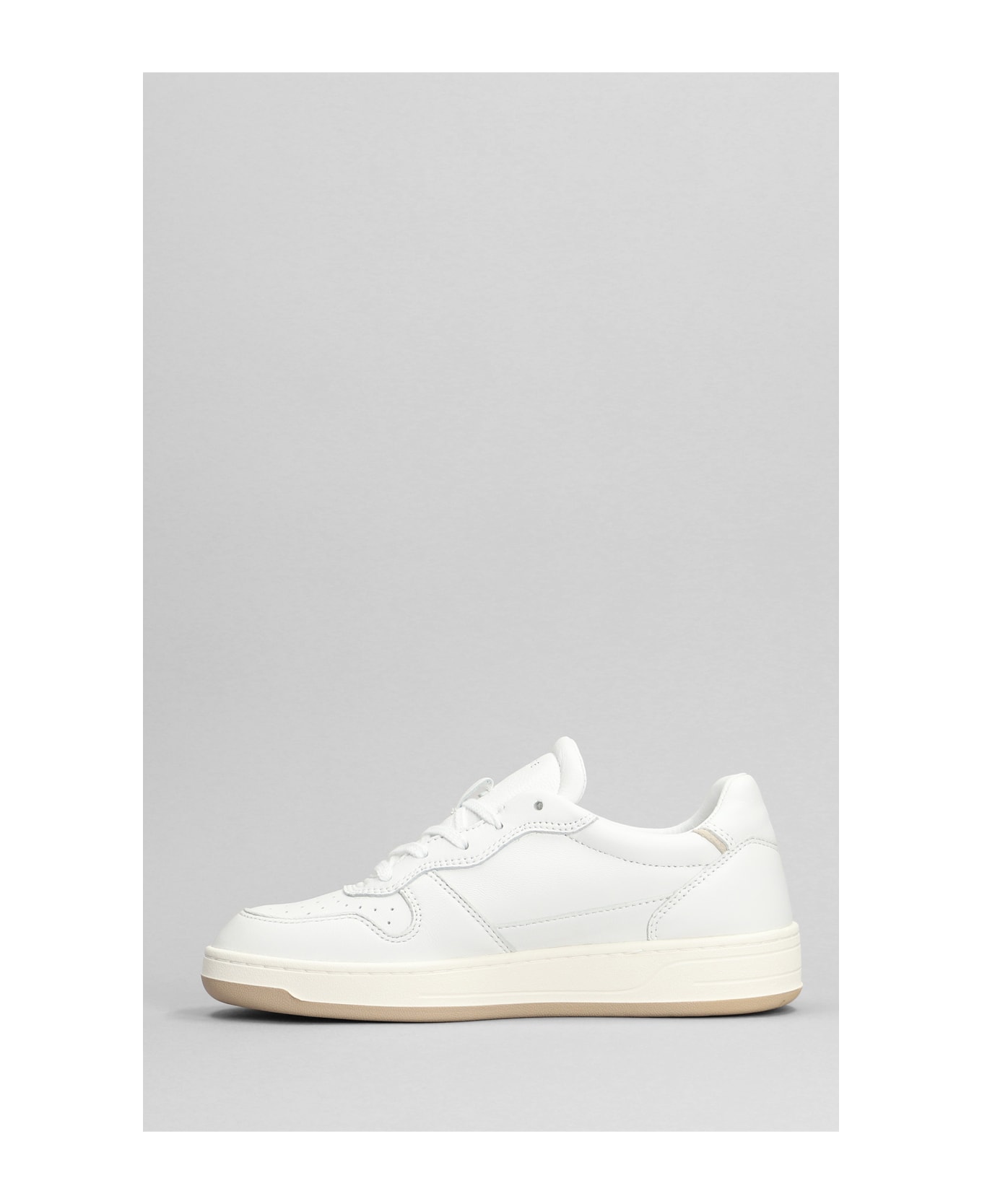 D.A.T.E. Court 2.0 Sneakers In White Leather D.A.T.E.