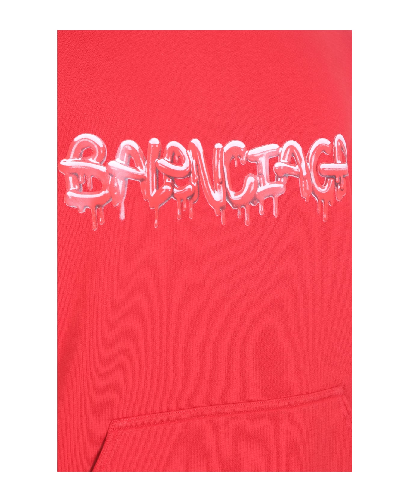 Balenciaga Sweatshirt In Red Cotton - red