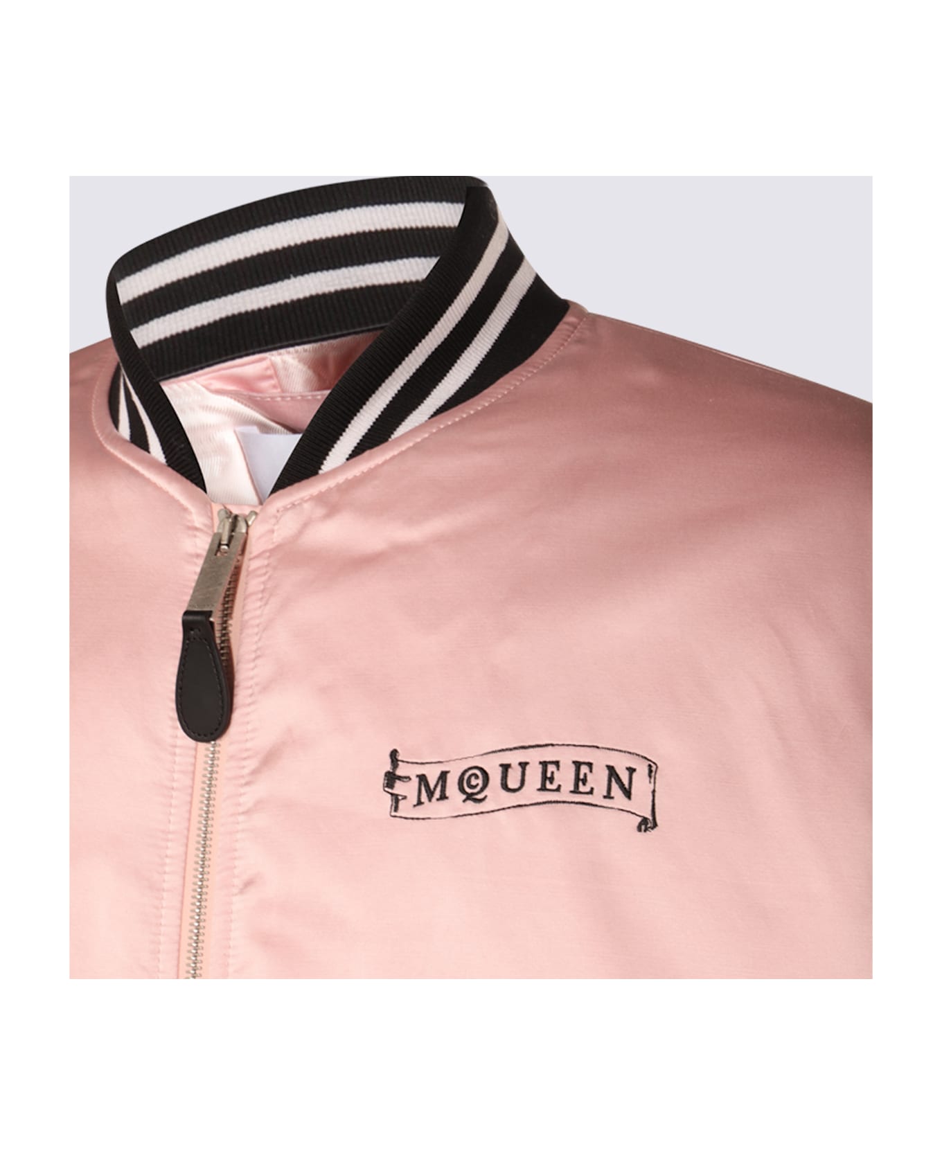 Alexander McQueen Pink And Black Cotton Casual Jacket - Pink