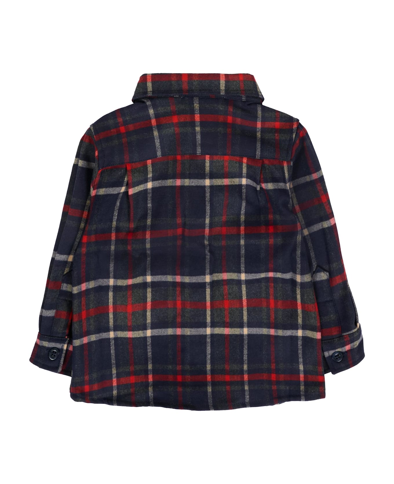 Patachou Blue Shirt For Baby Boy With Patch - Blue