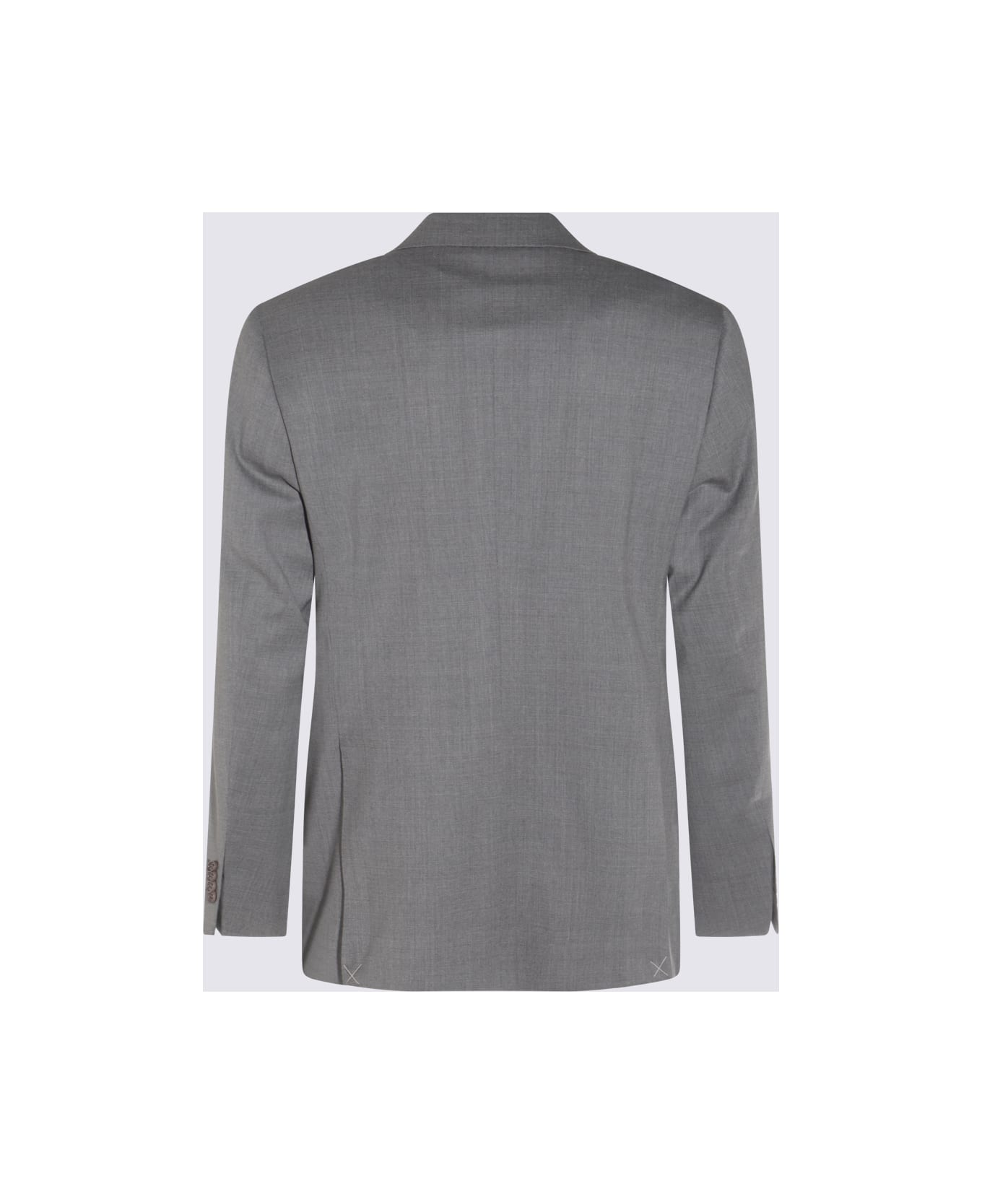 Canali Grey Wool Suits - Grey