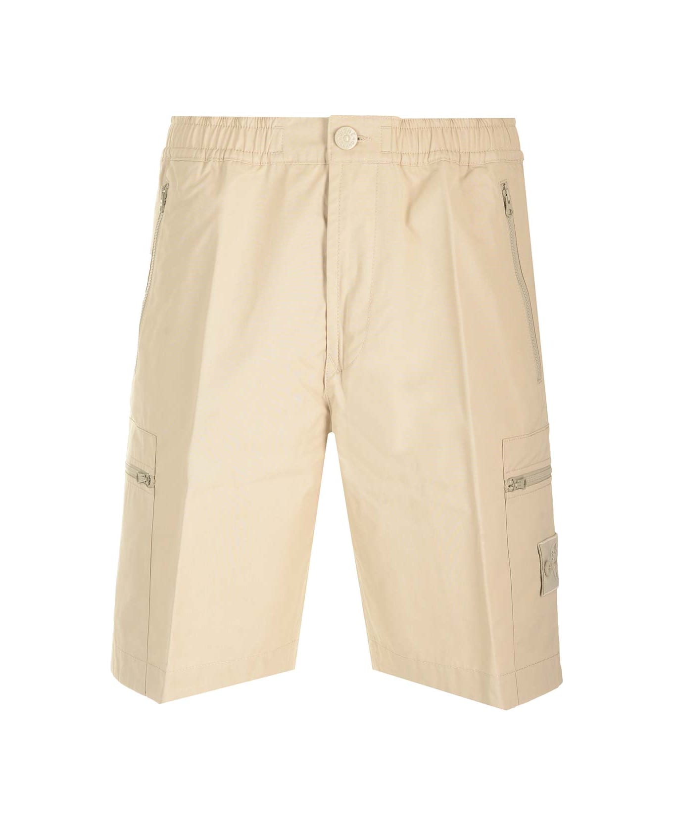 Stone Island Bermuda Cargo Shorts - Nude & Neutrals ショートパンツ