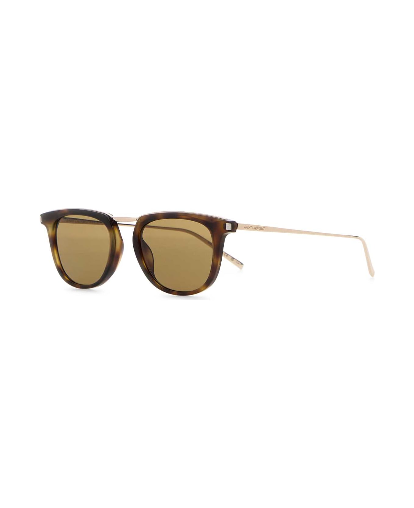 Saint Laurent Print Acetate And Metal Sl 753 Sunglasses - HAVANAGOLDBROWN