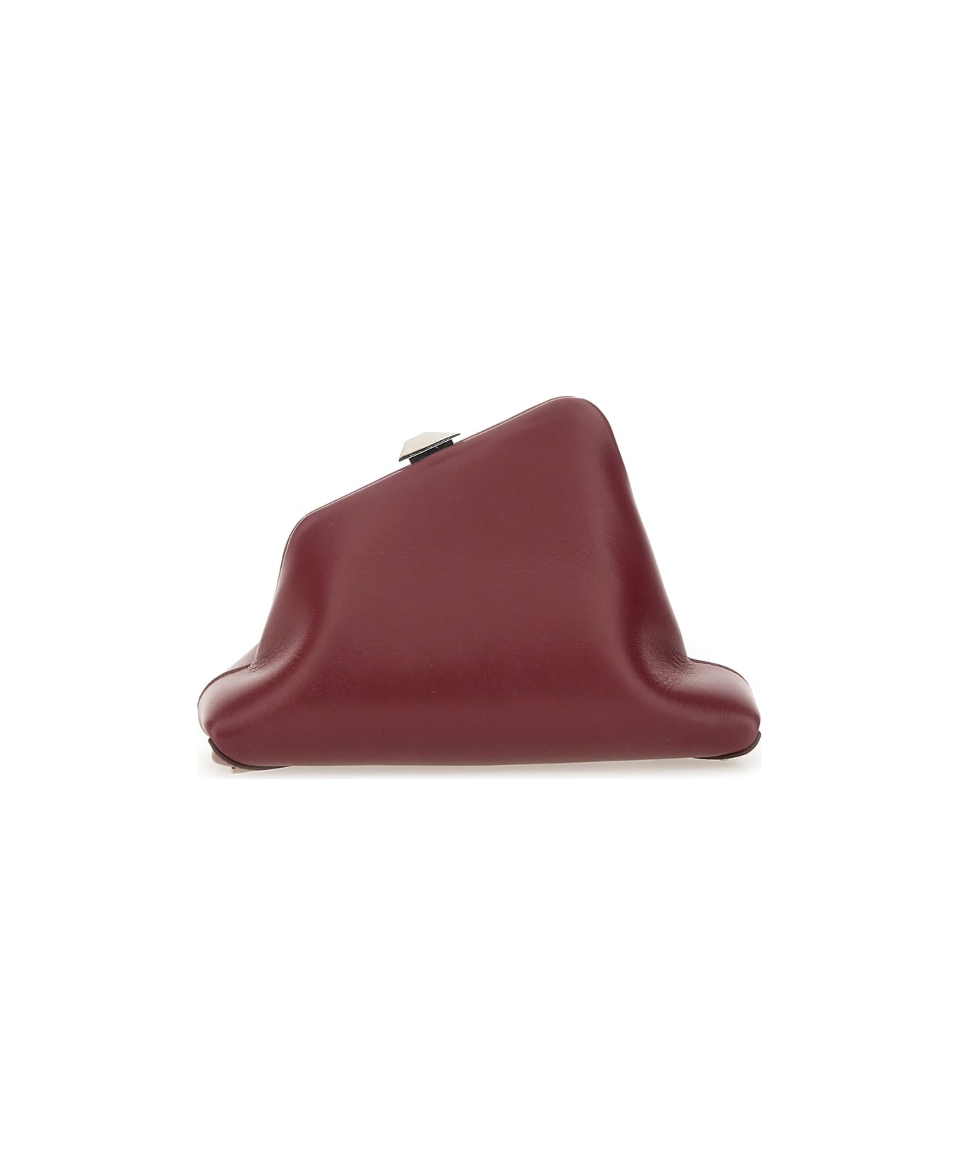 The Attico Clutch "day Off" Small - BORDEAUX