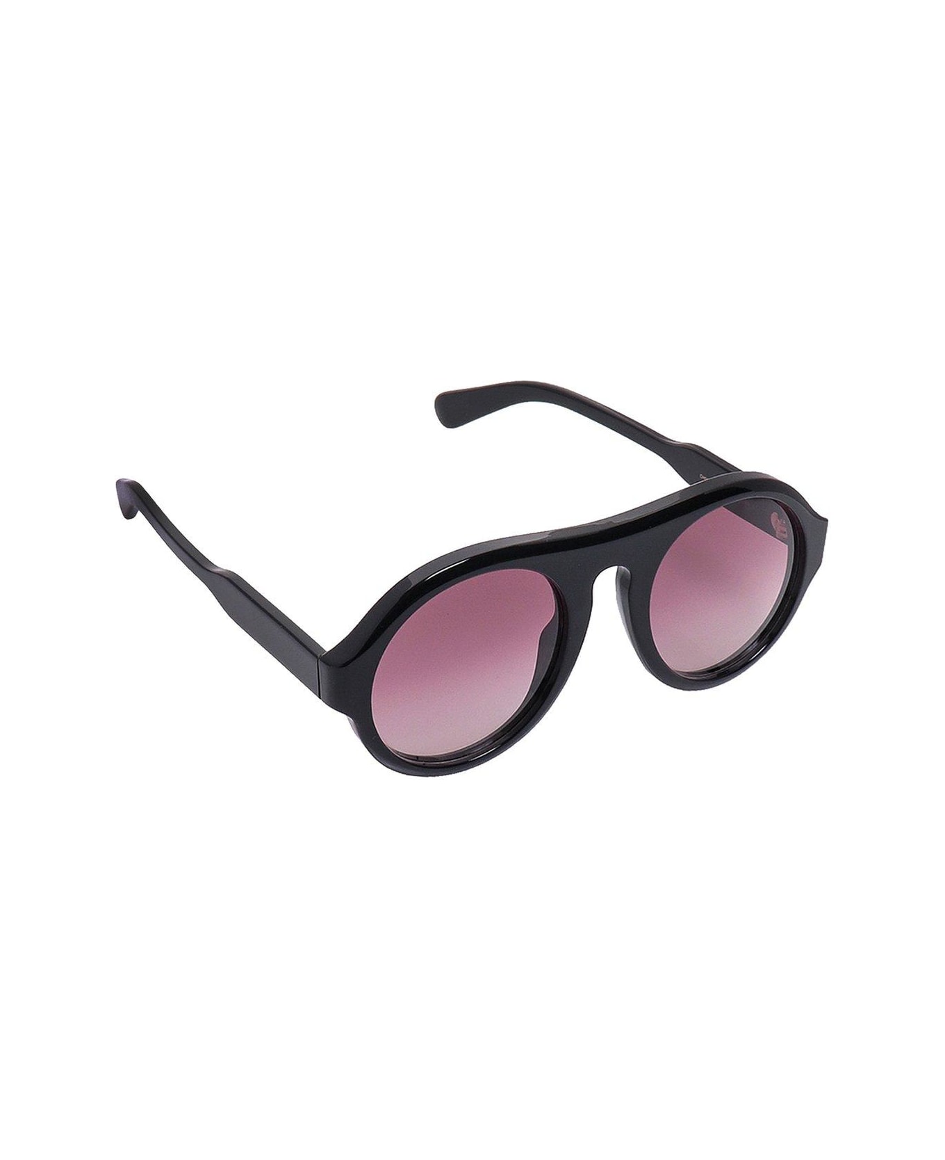 Chloé Eyewear Aviator Framed Sunglasses - 001 black black red