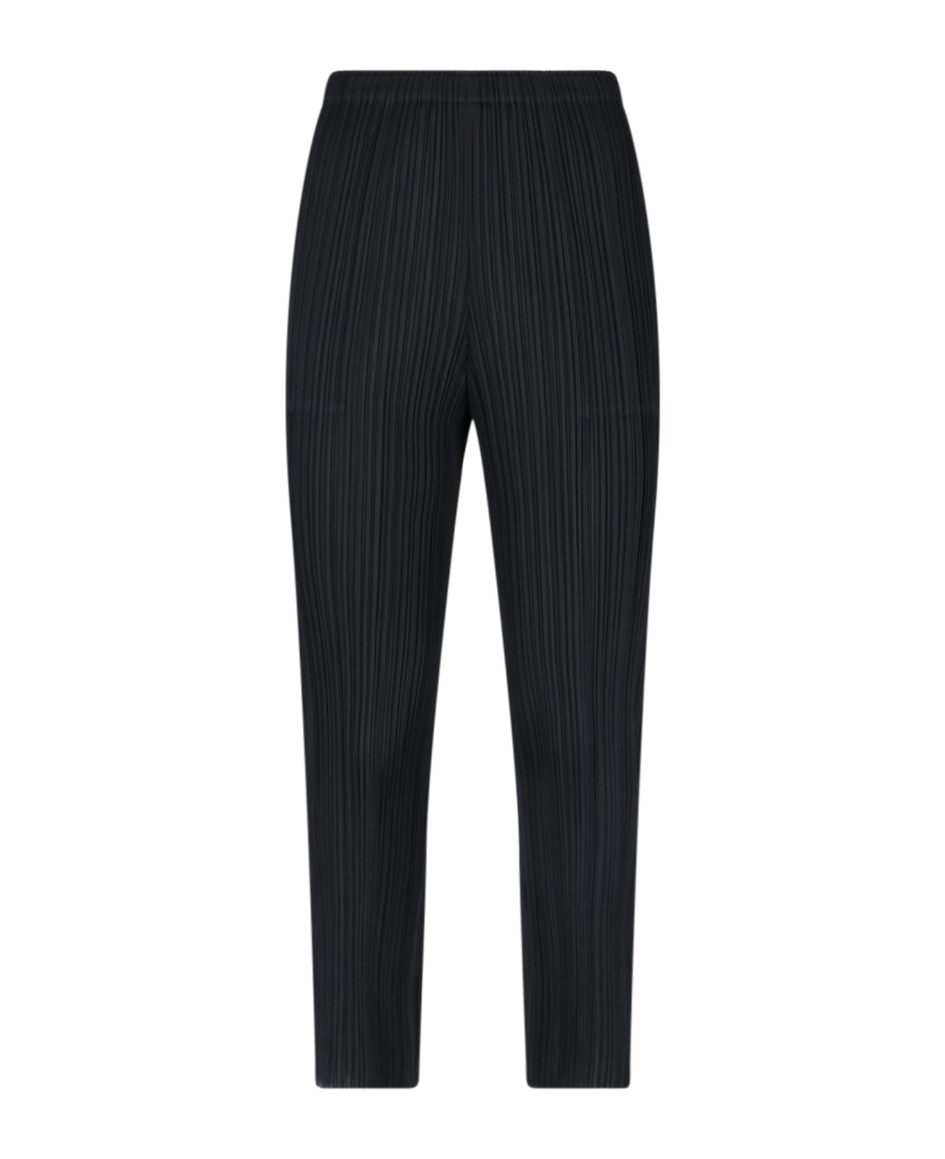 Pleats Please Issey Miyake Pleated Straight Pants - Black  