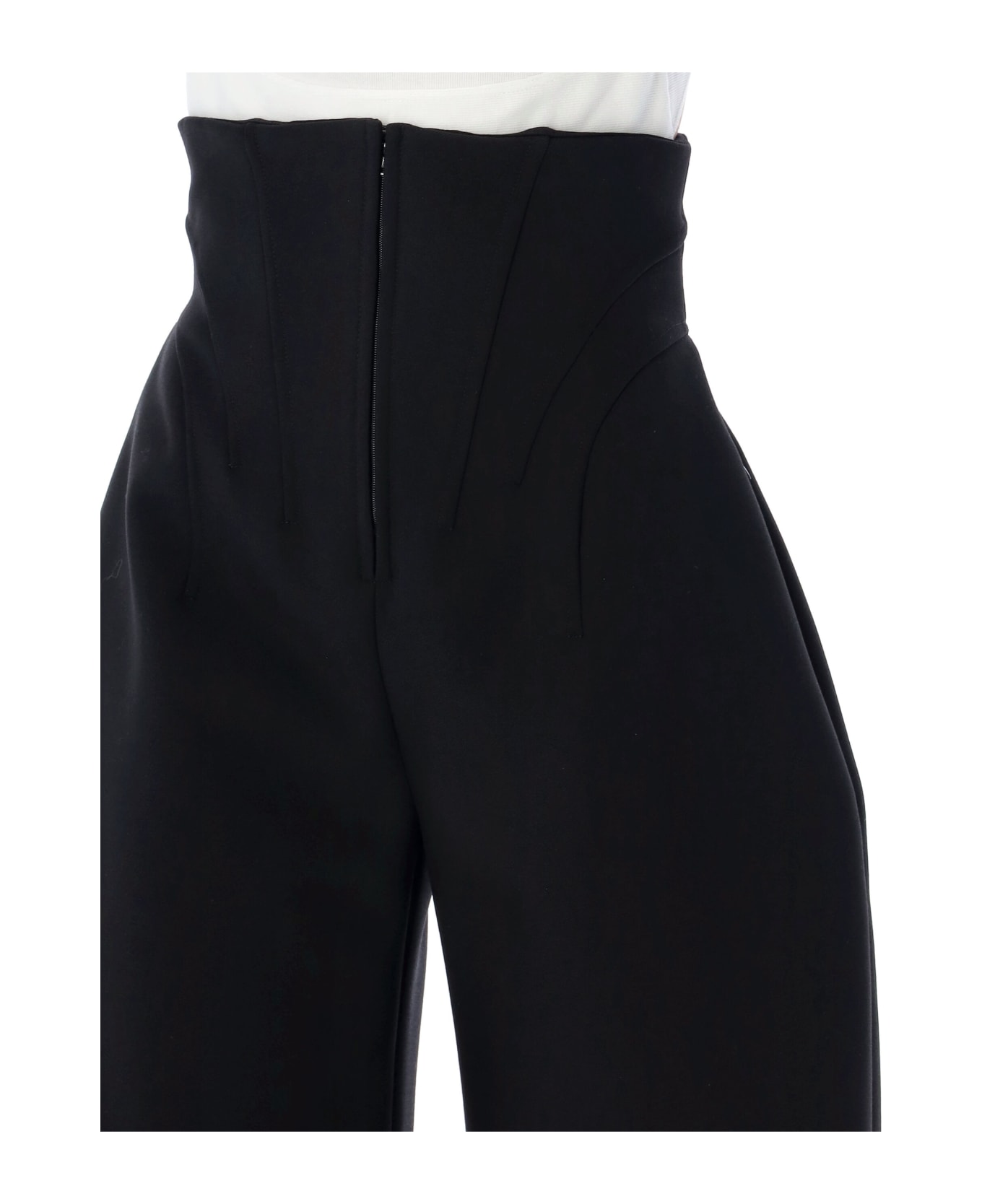 Alaia Round Corset Trousers - BLACK ALAIA
