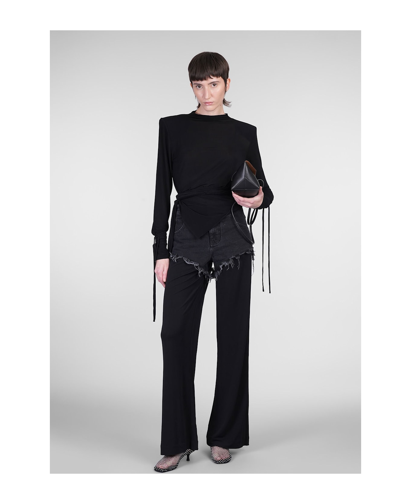 Christopher Esber Topwear In Black Viscose - black