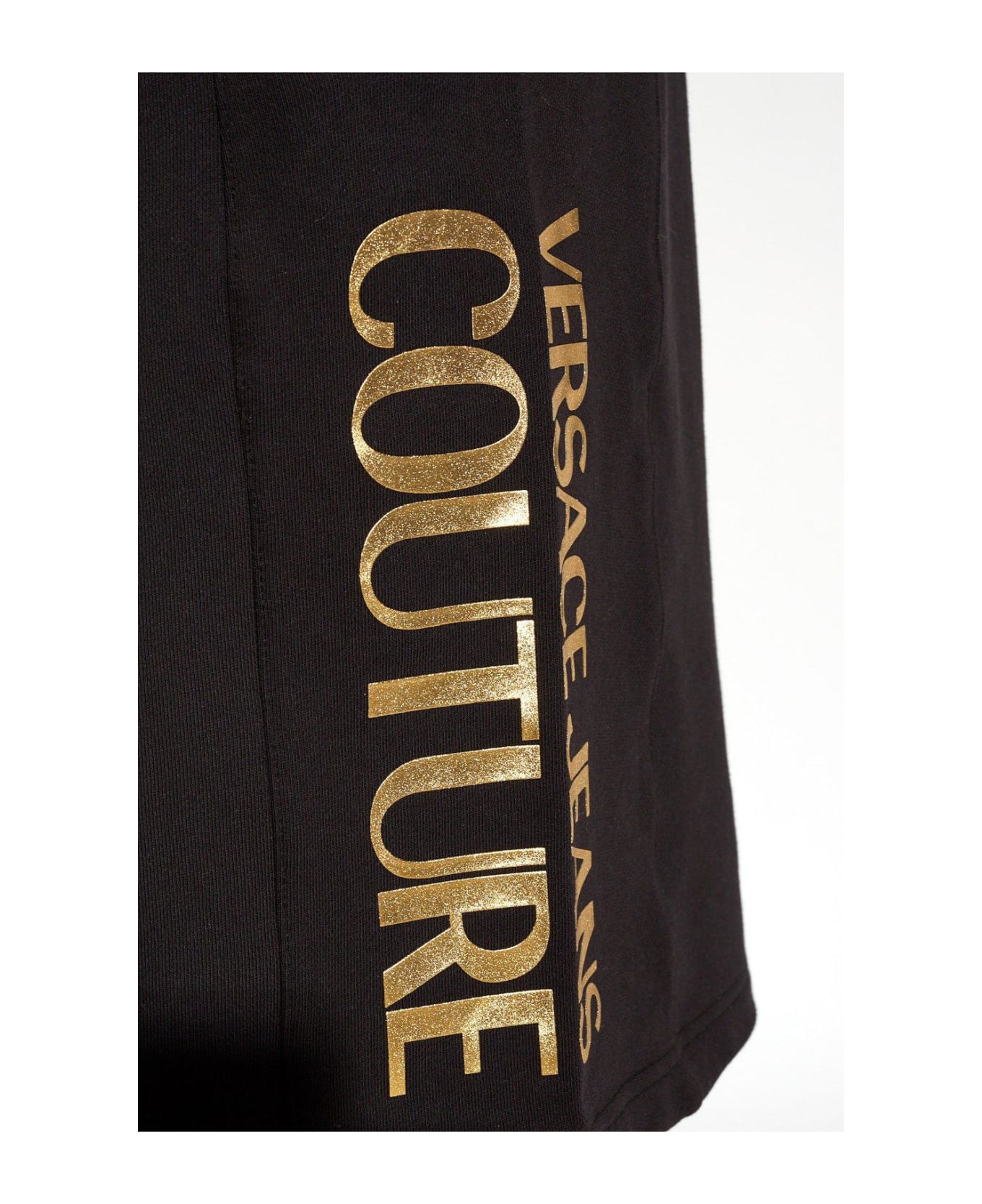 Versace Jeans Couture Logo Printed Drawstring Shorts - Black ショートパンツ