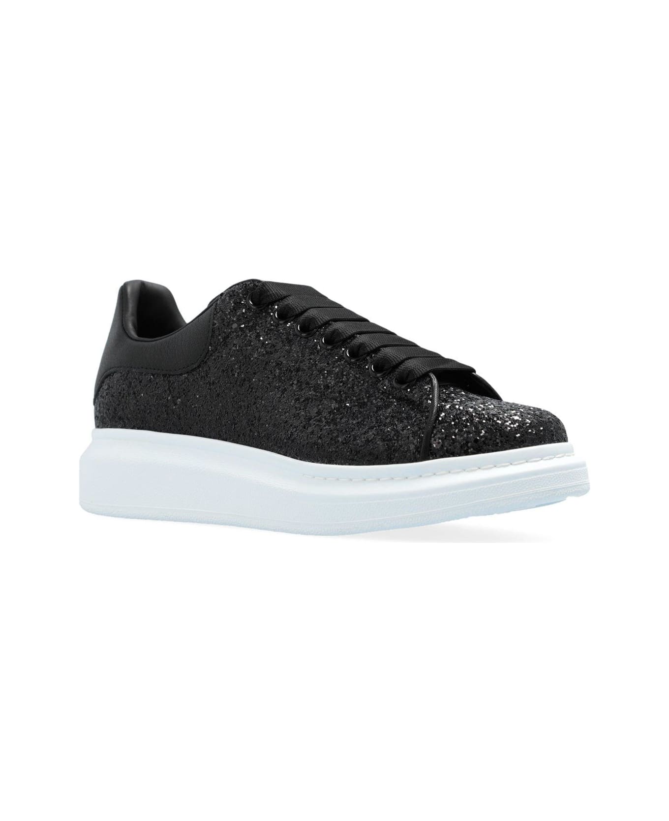 Alexander McQueen Sequin-embellished Low-top Sneakers - Black