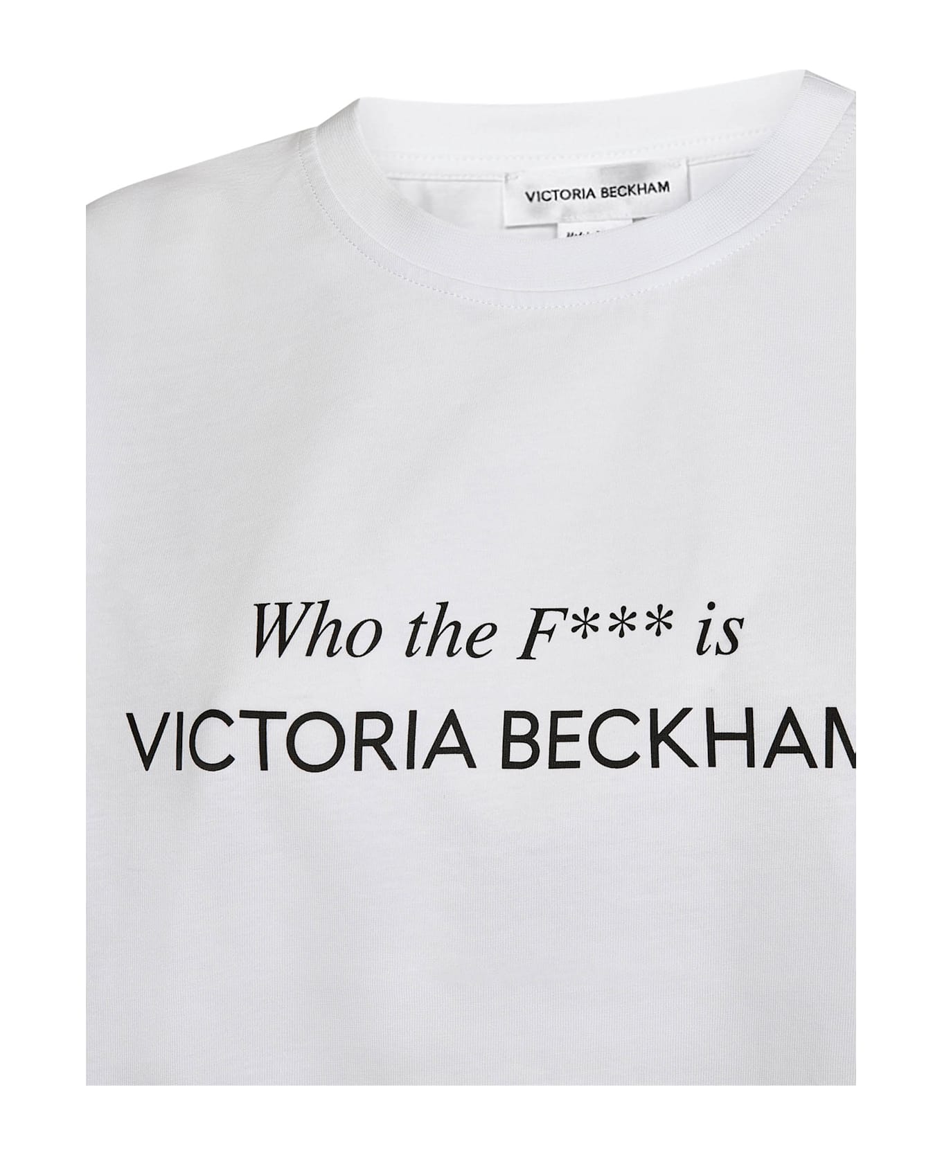 Victoria Beckham 'who The F*** Is ' T-shirt - White