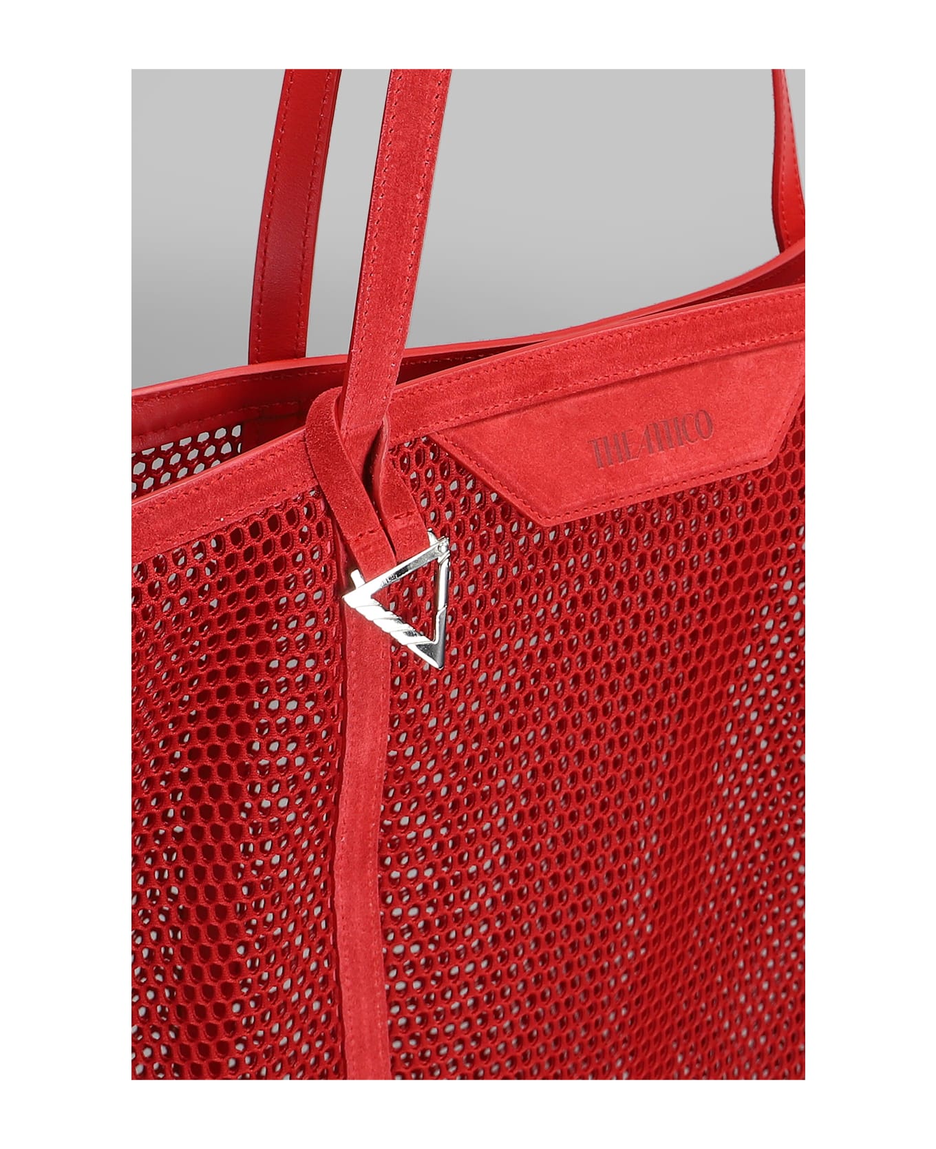 The Attico Via Del Mare Tote In Red Polyester - red