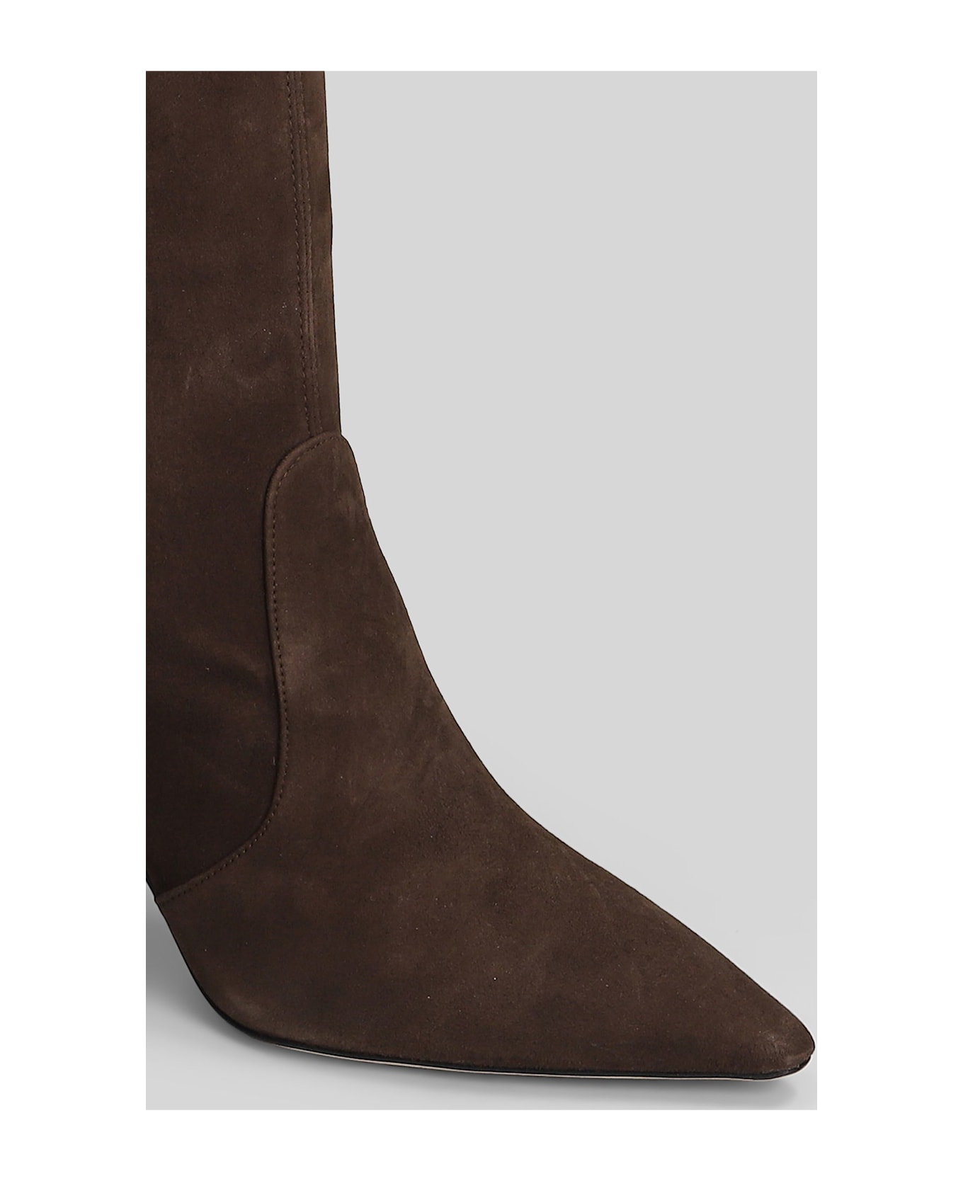 Stuart Weitzman Naomi 75 High Heels Boots In Brown Suede - brown