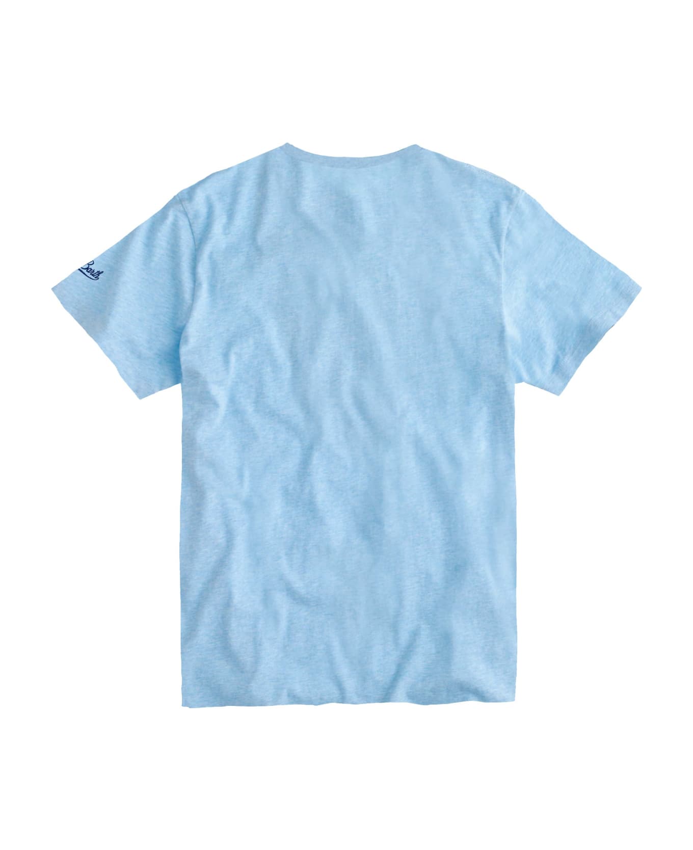 MC2 Saint Barth T-shirt Man London Mule Print - BLUE