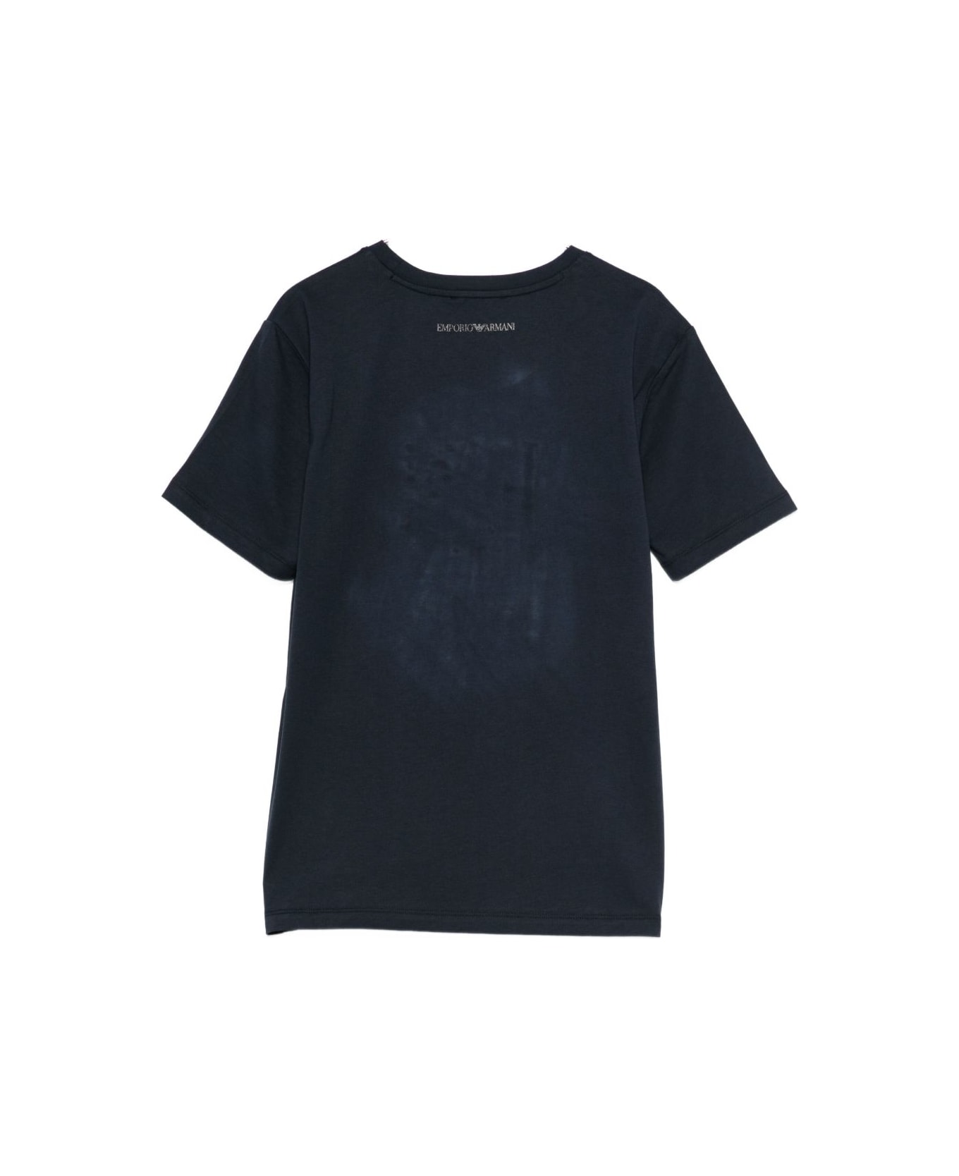 Emporio Armani Logo Cotton T-shirt - Blue