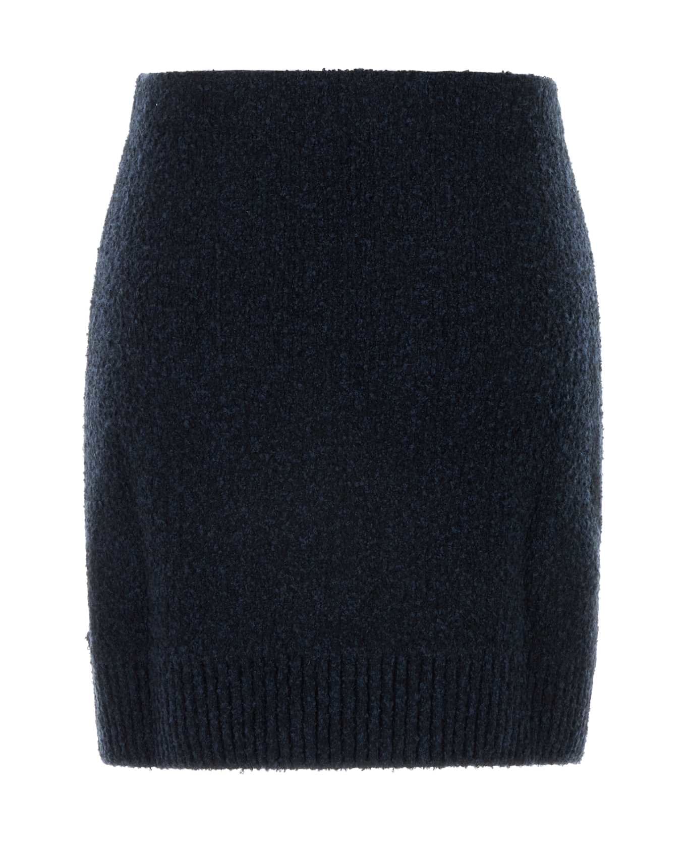 Bottega Veneta Midnight Blue Bouclã© Mini Skirt - NAVY