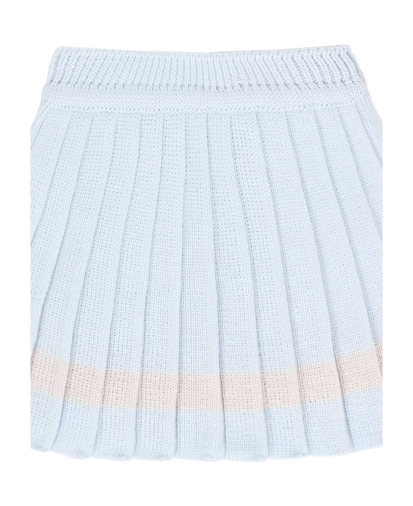 Little Bear Light Blue Skirt For Baby Girl - Light Blue