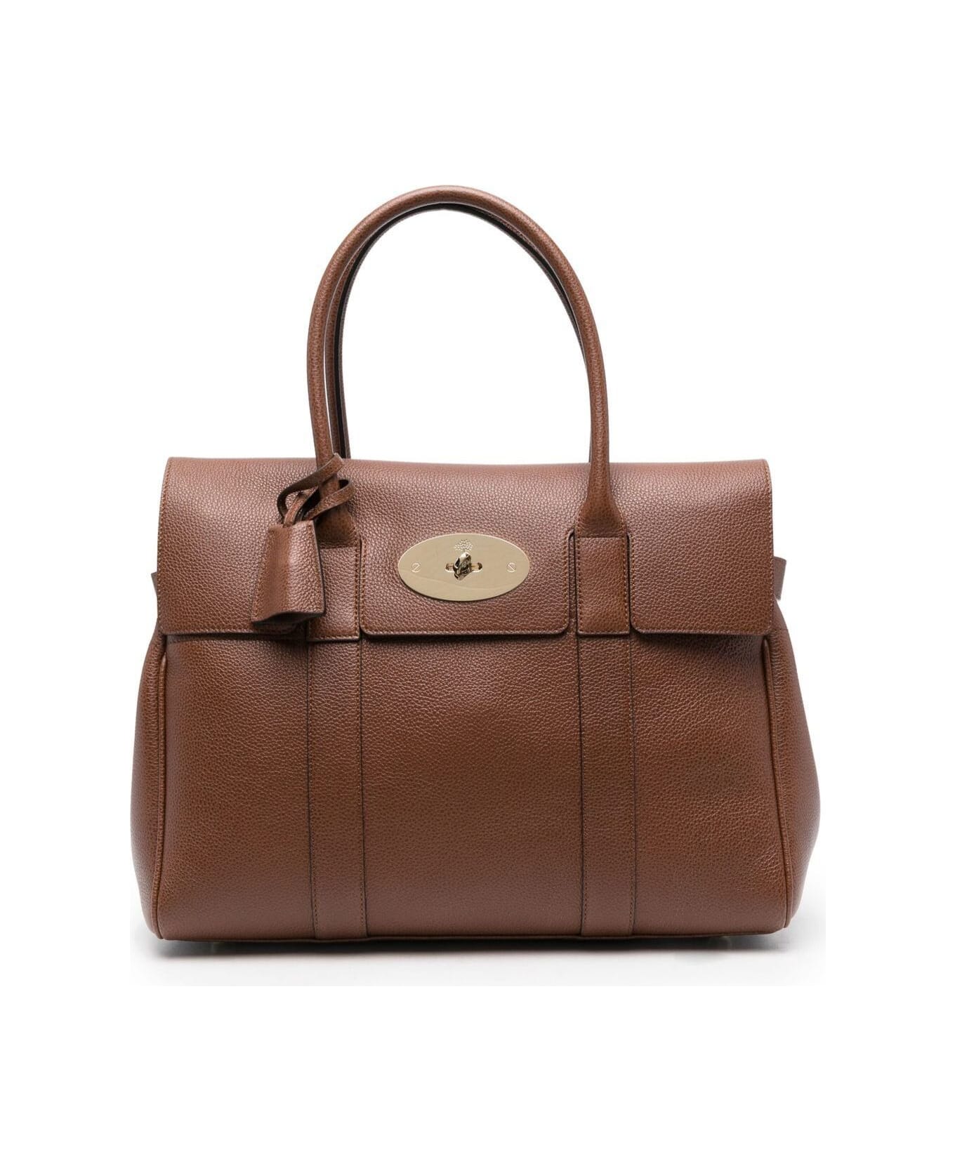 Mulberry Bayswater Brown Leather Handbag Mulberry Woman - Brown トートバッグ