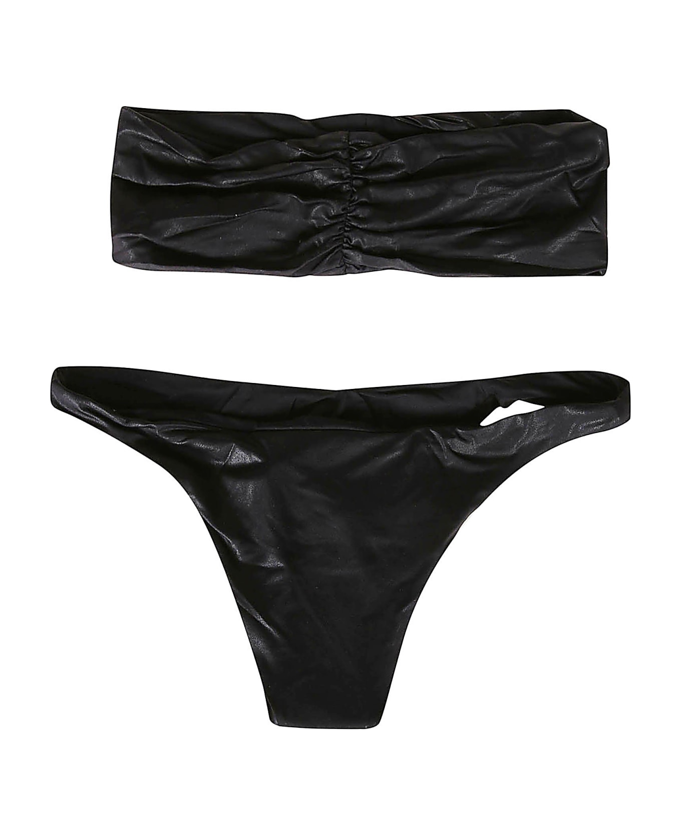 The Attico Classic Logo Bikini Set - Black