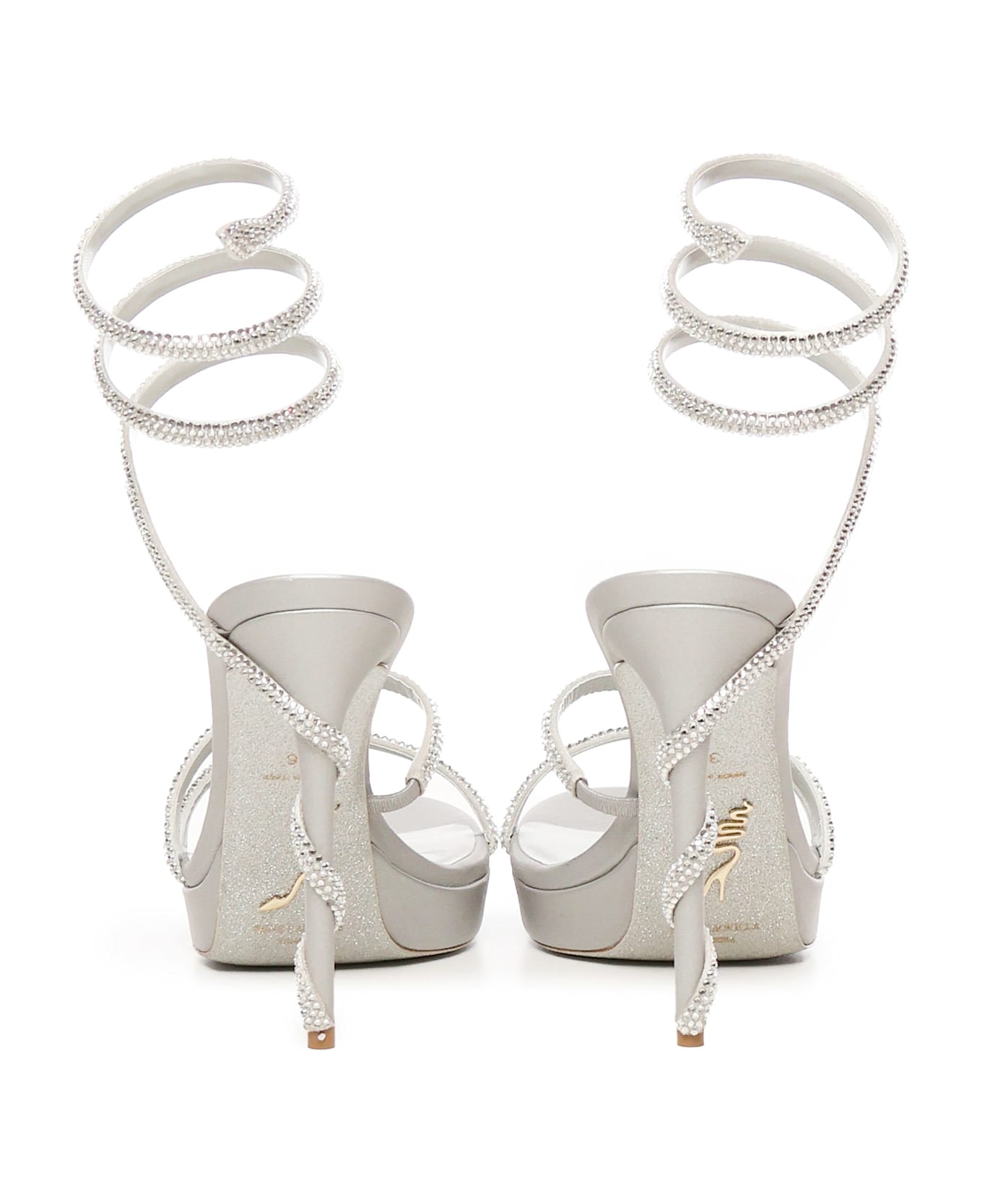 René Caovilla Margot Sandal With Plateau 120 - Grey