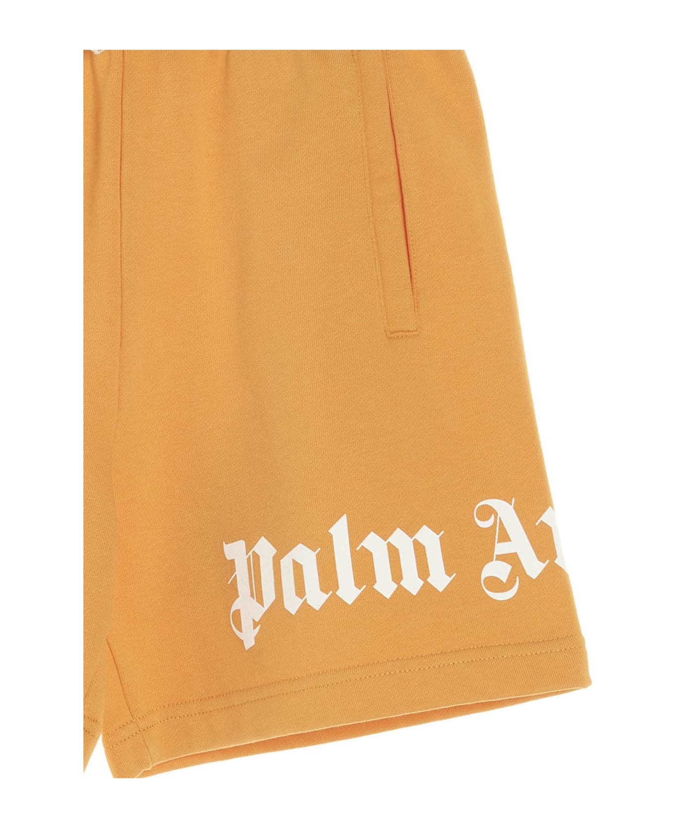 Palm Angels Logo Bermuda Shorts - Orange