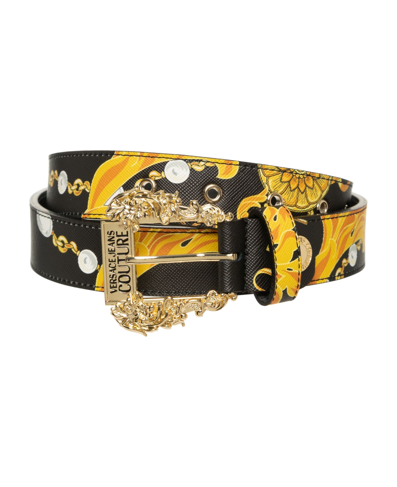 Versace Jeans Couture Chain Couture Belt - Black ベルト