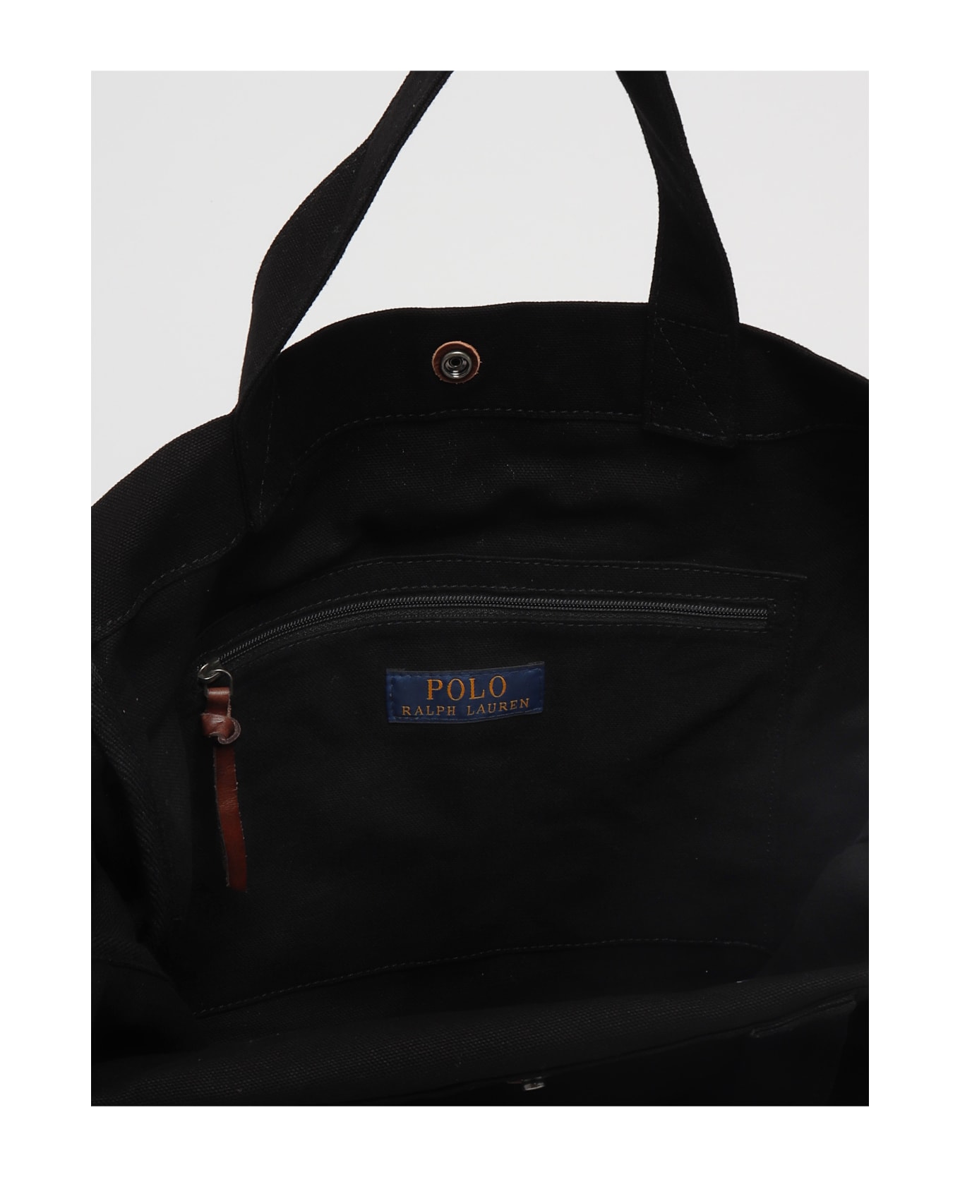 Polo Ralph Lauren Tote Large Canvas Tote - NERO トートバッグ
