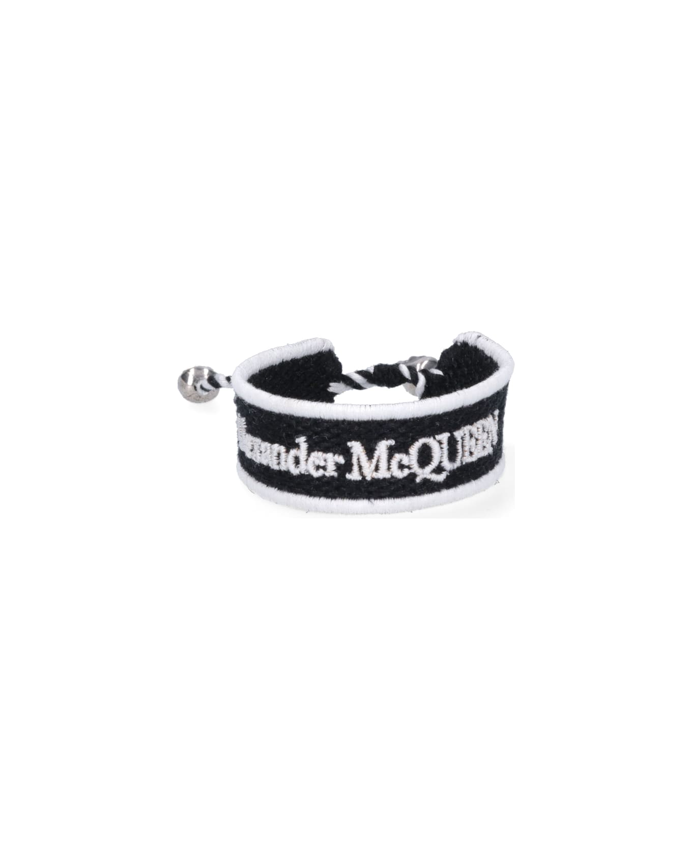 Alexander McQueen Woven Bracelet - Nero