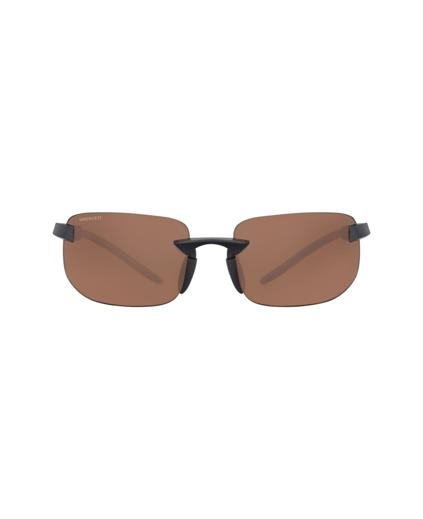 Serengeti Eyewear Lupton 52005 Sunglasses - Matte Black lenti marroni