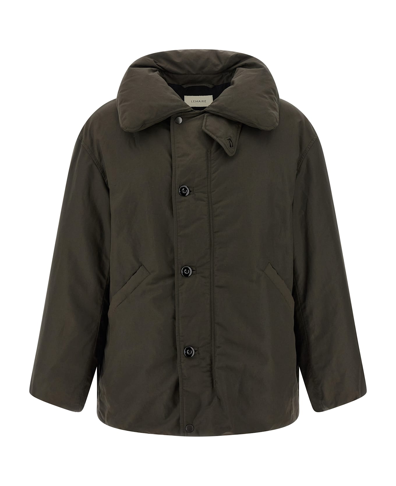 Lemaire Bubble Collar Down Jacket - Brown