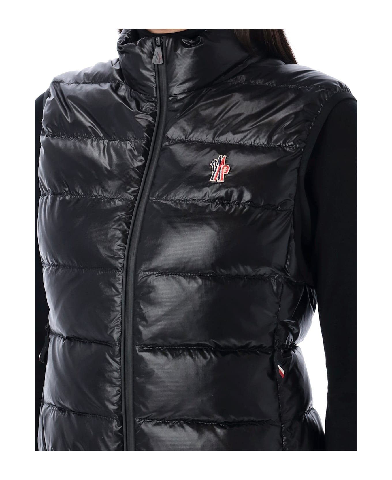 Moncler Genius Padded Zip-up Jersey Gilet - BLACK
