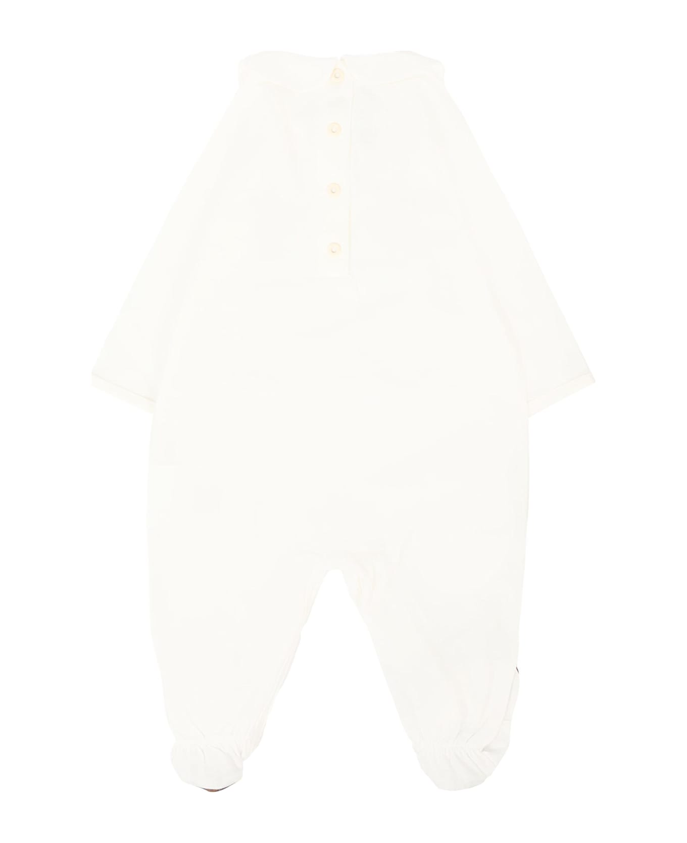 Etro Ivory Babygrow Set For Babykids With Pegasus - Ivory