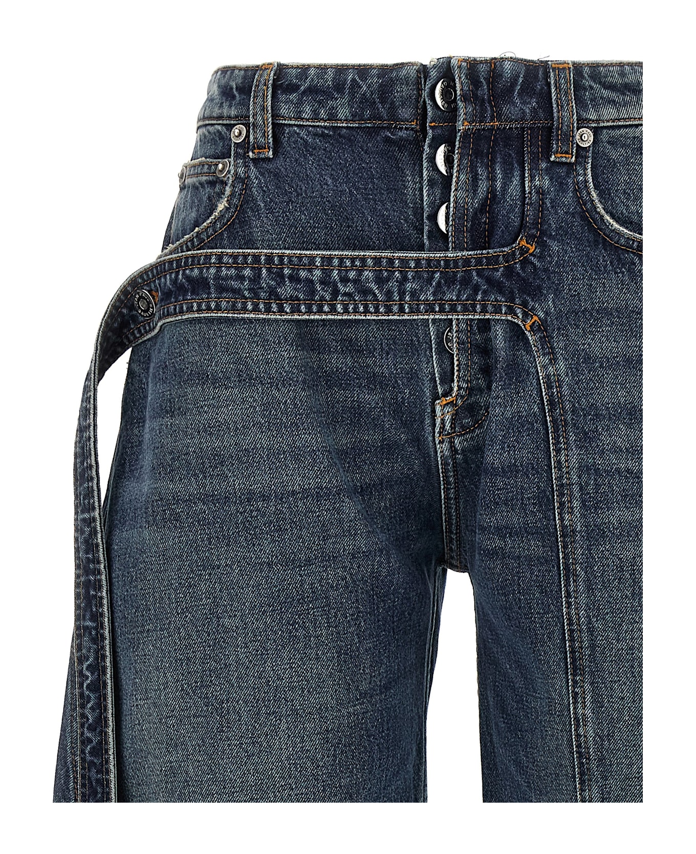 Jean Paul Gaultier 
the Blue Denim Strap
 Jeans - Light Blue