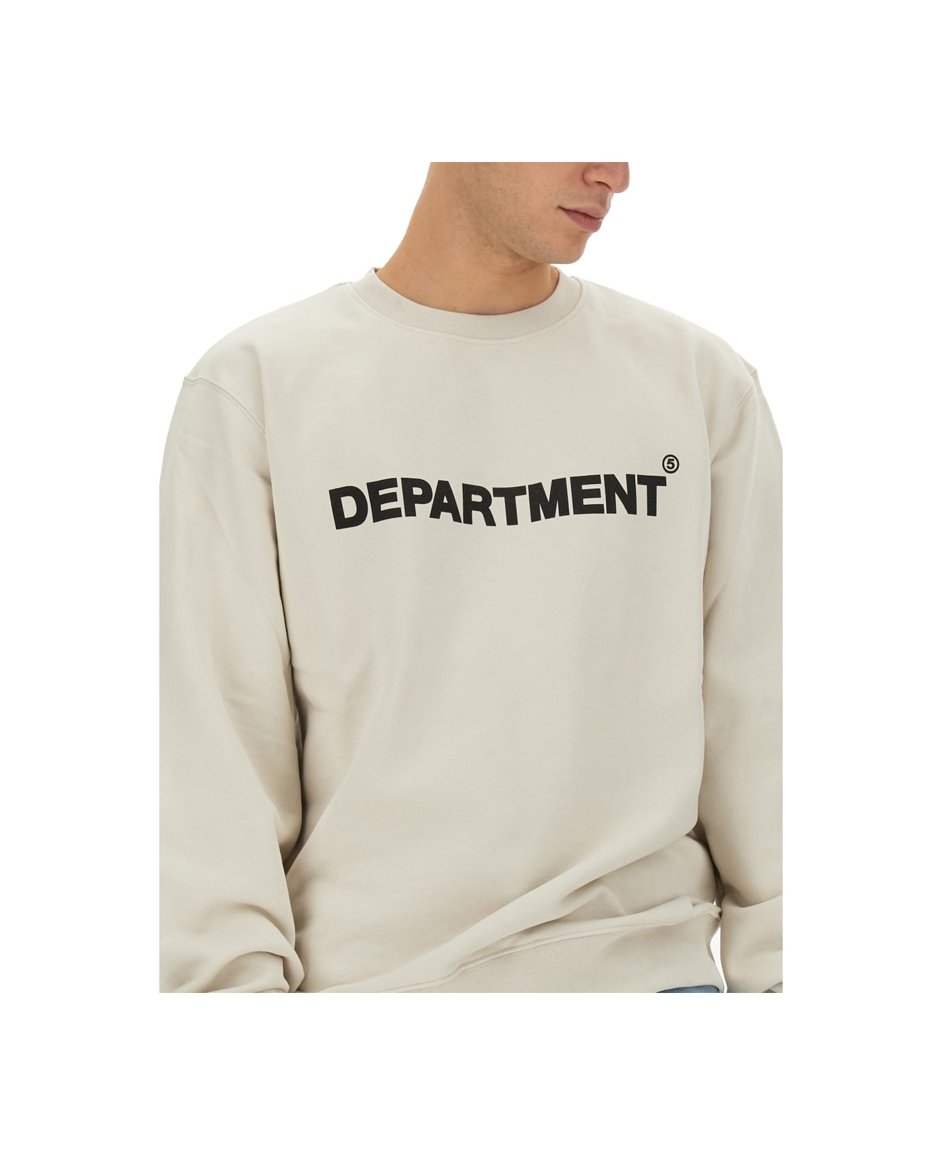 Department Five Sweatshirt With Logo - WHITE