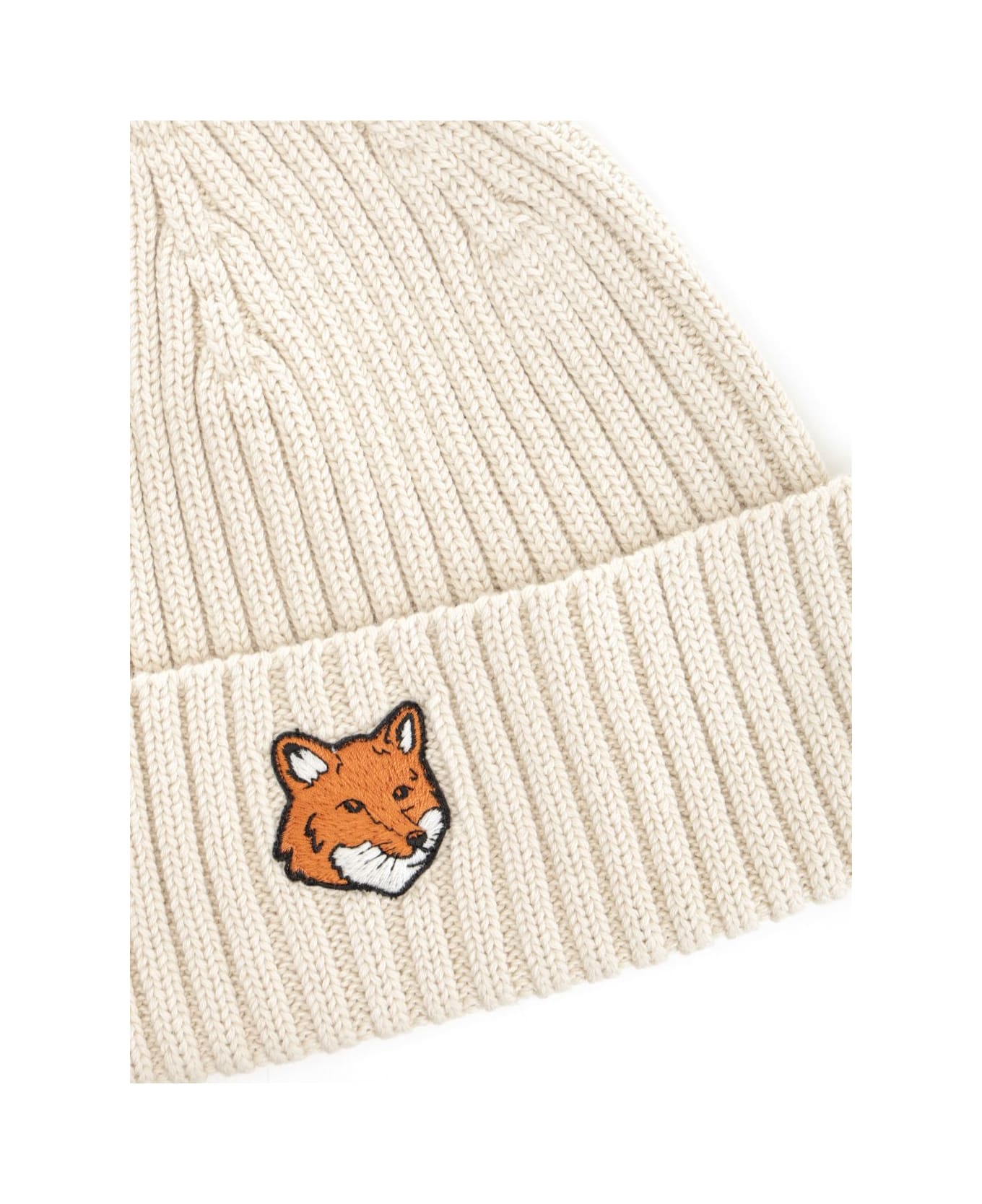 Maison Kitsuné Cotton Hat - BEIGE