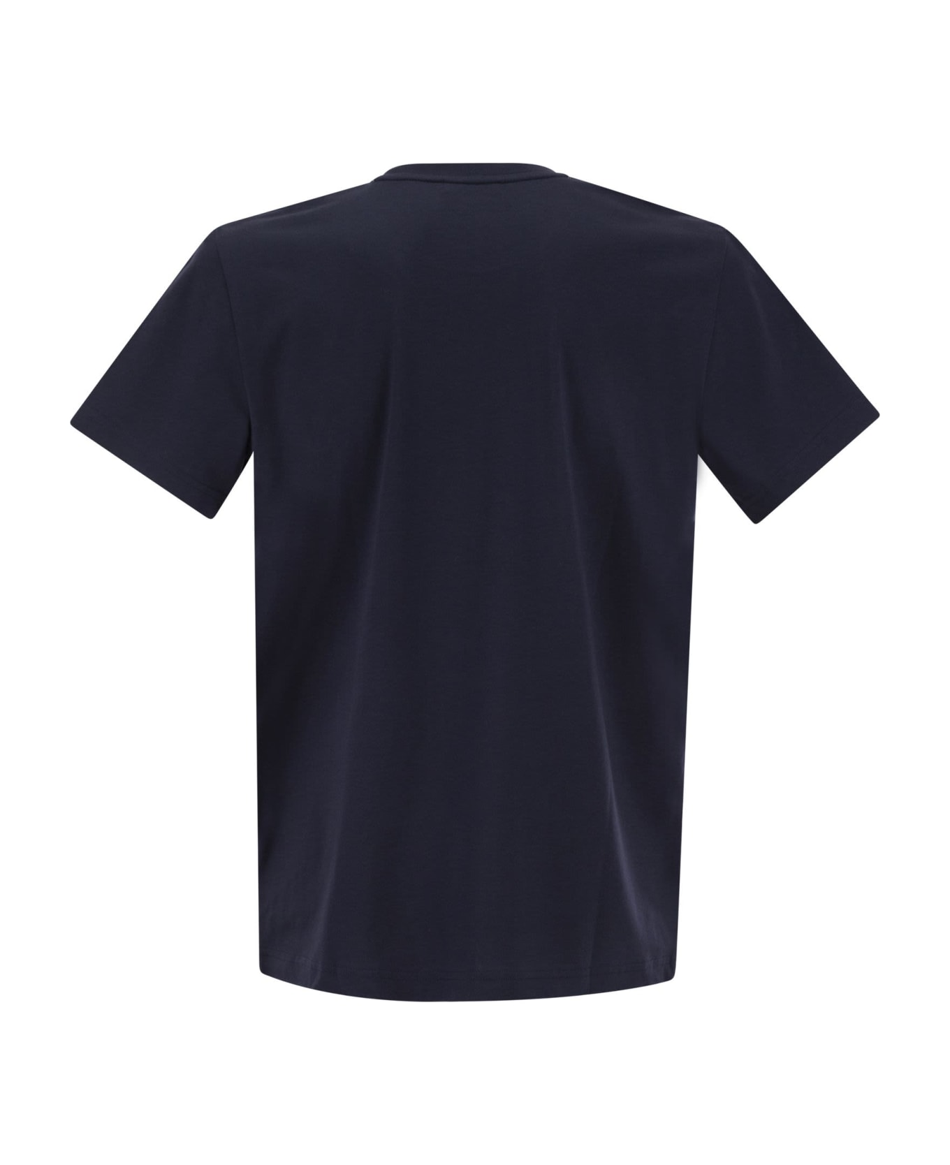 Fay Cotton T-shirt With Pocket - Blue シャツ