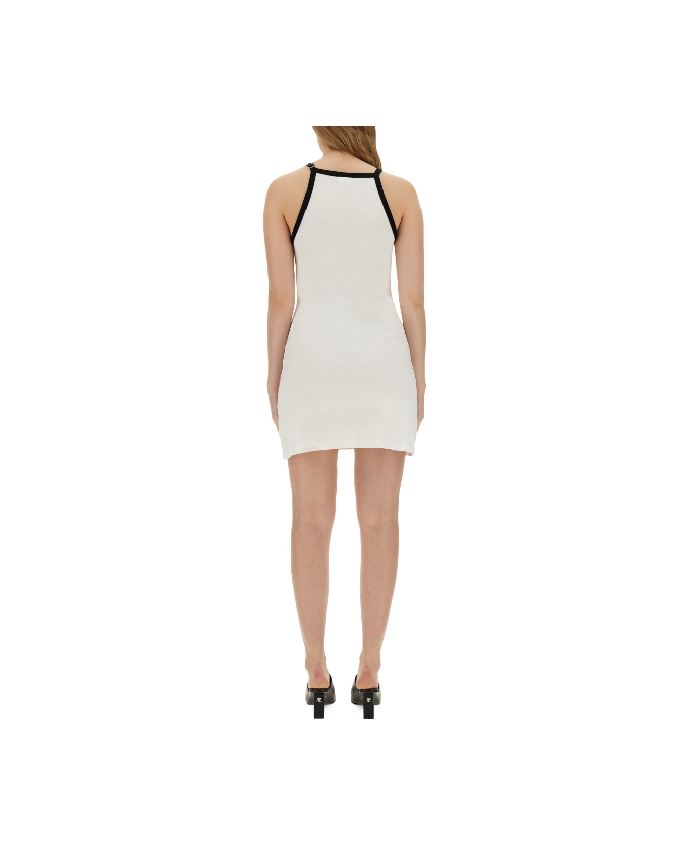 Courrèges Dress With Logo - WHITE
