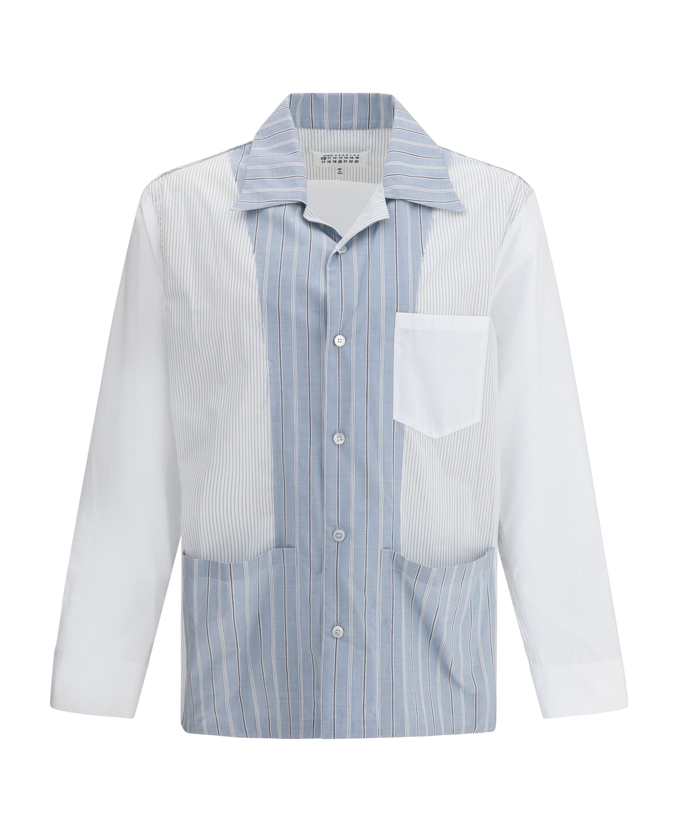 Maison Margiela Striped Patchwork Shirt