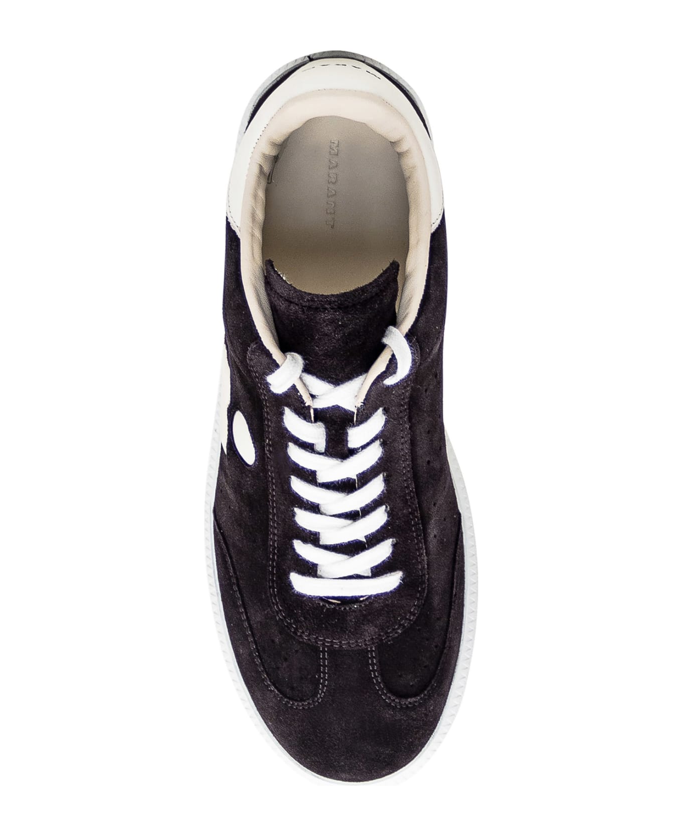Isabel Marant 'suede Logo Snea' Sneakers - FADED BLACK/ECRU