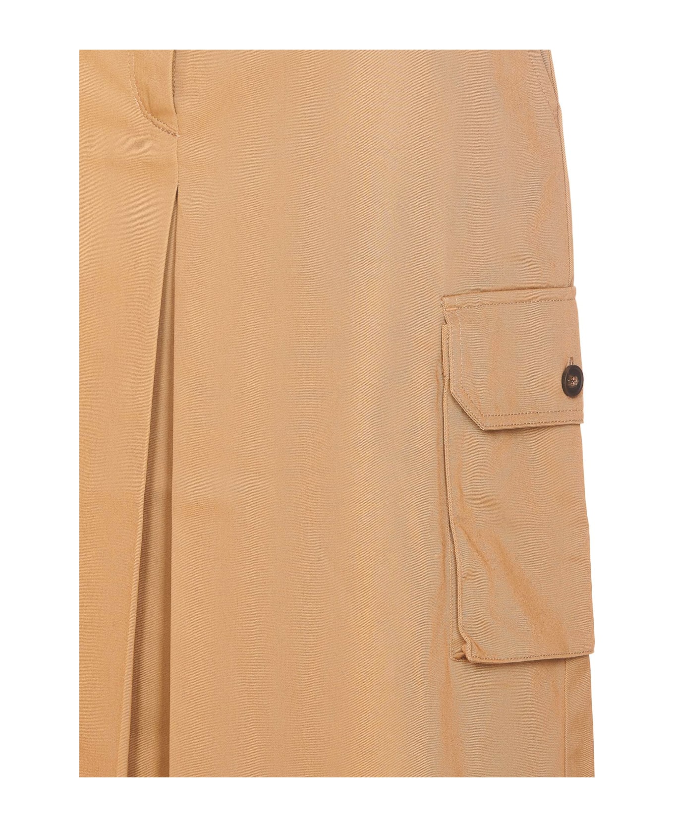 スカート MAISON KITSUNE Women Skirts NW01509WW0078P245 Beige BELTED UTILITY SKIRT | Maison Kitsuné
